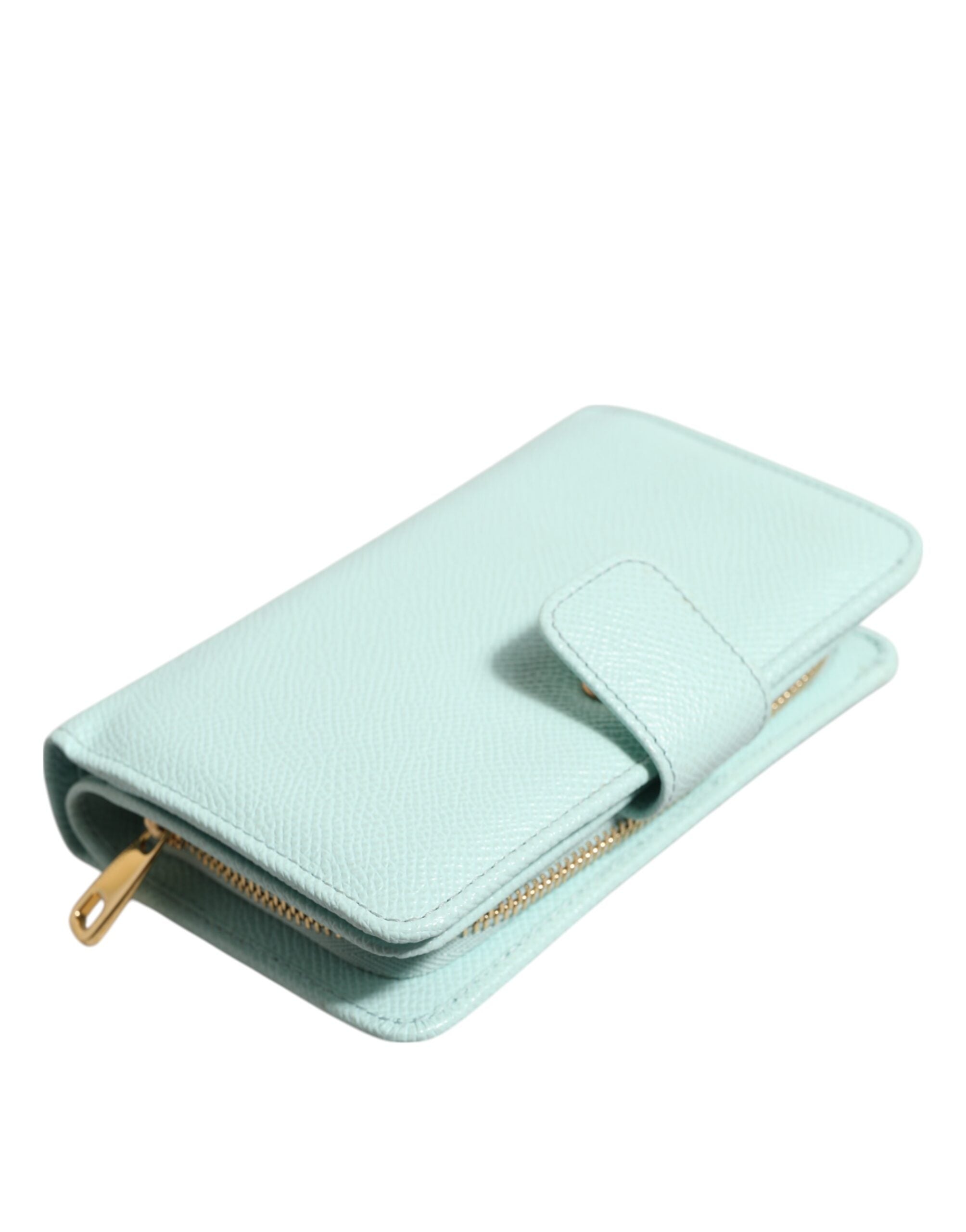 Mátově zelená kožená peněženka Bifold Continental Clutch