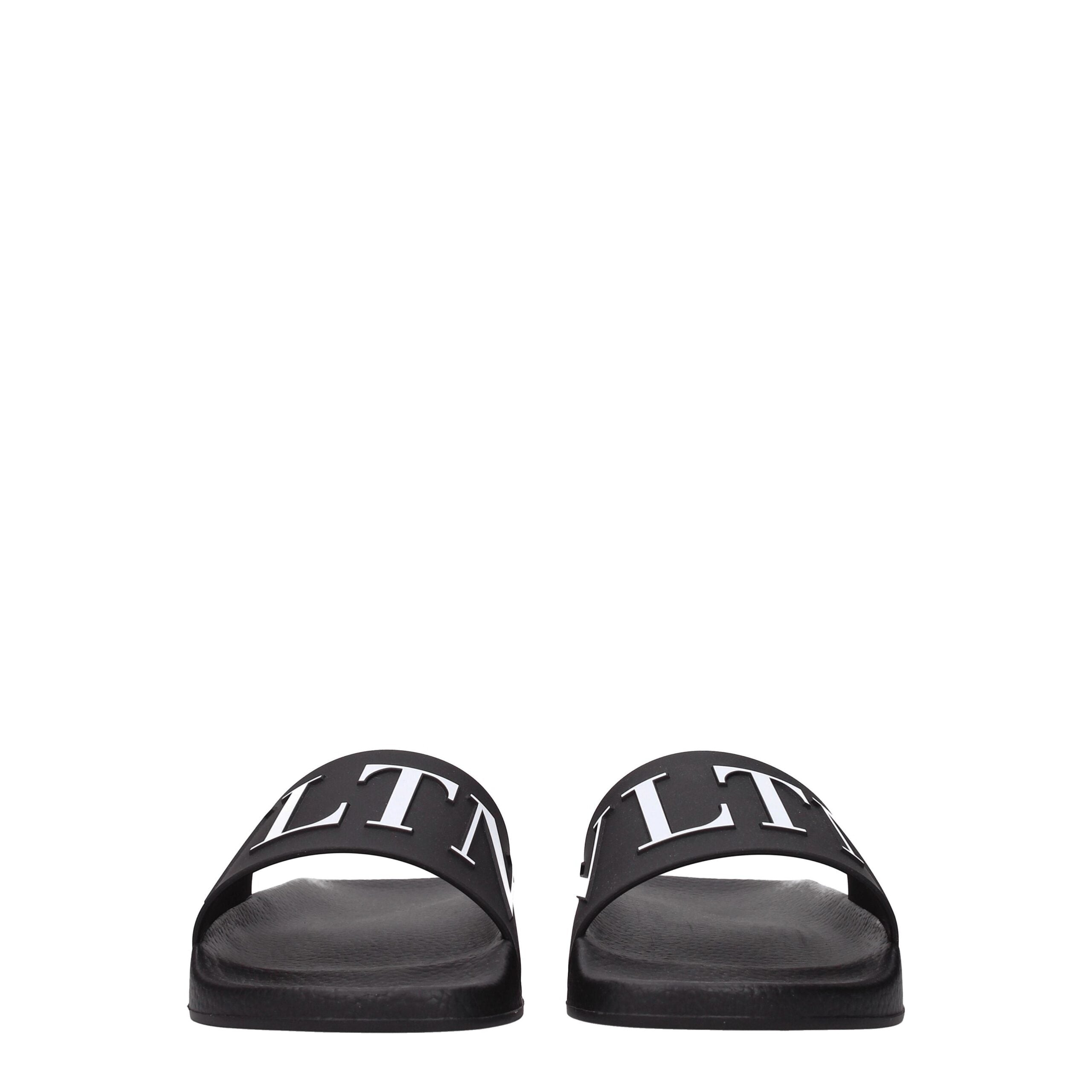 Black Cotton Slippers