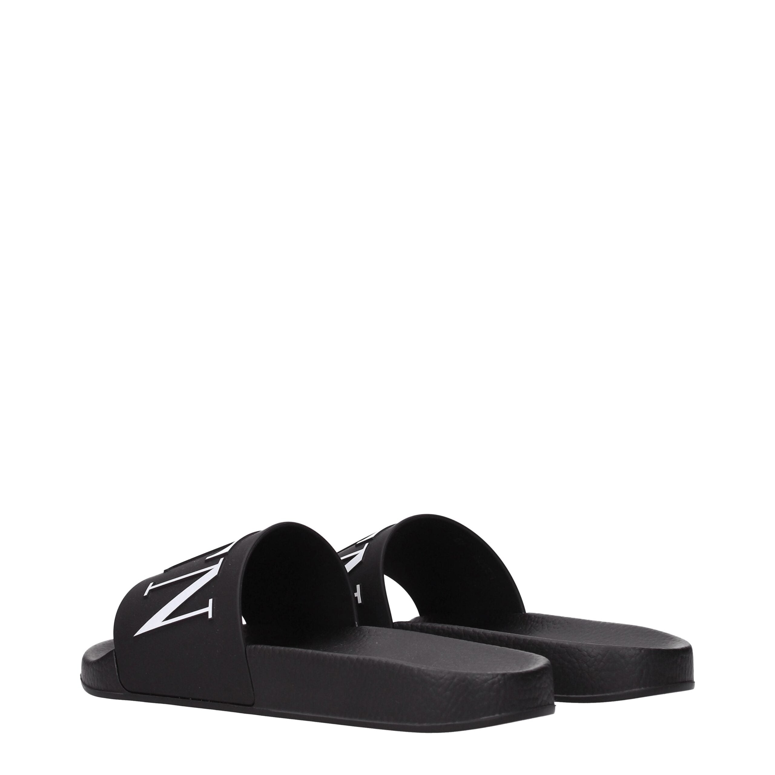 Black Cotton Slippers