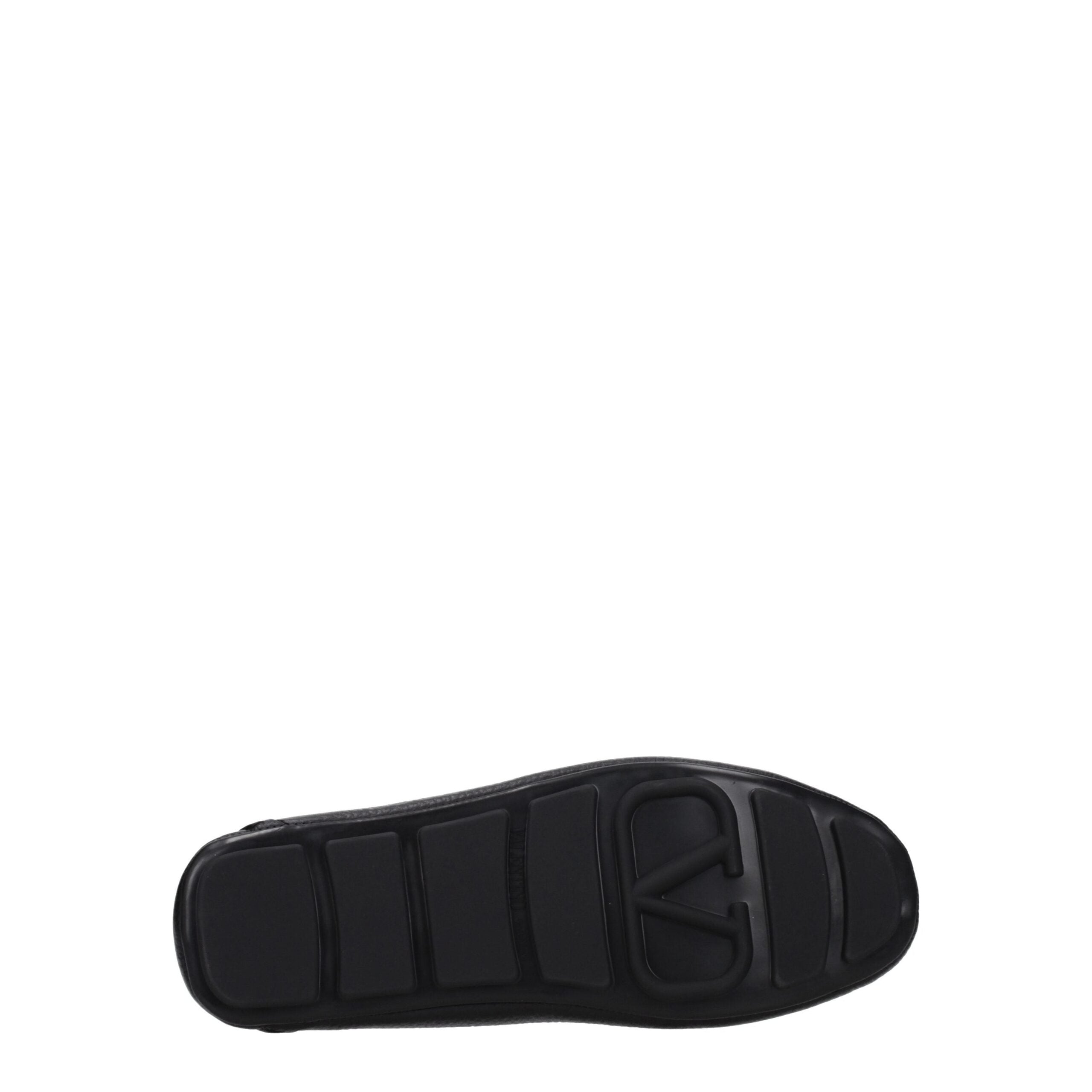 Black Leather Slip-On Loafers