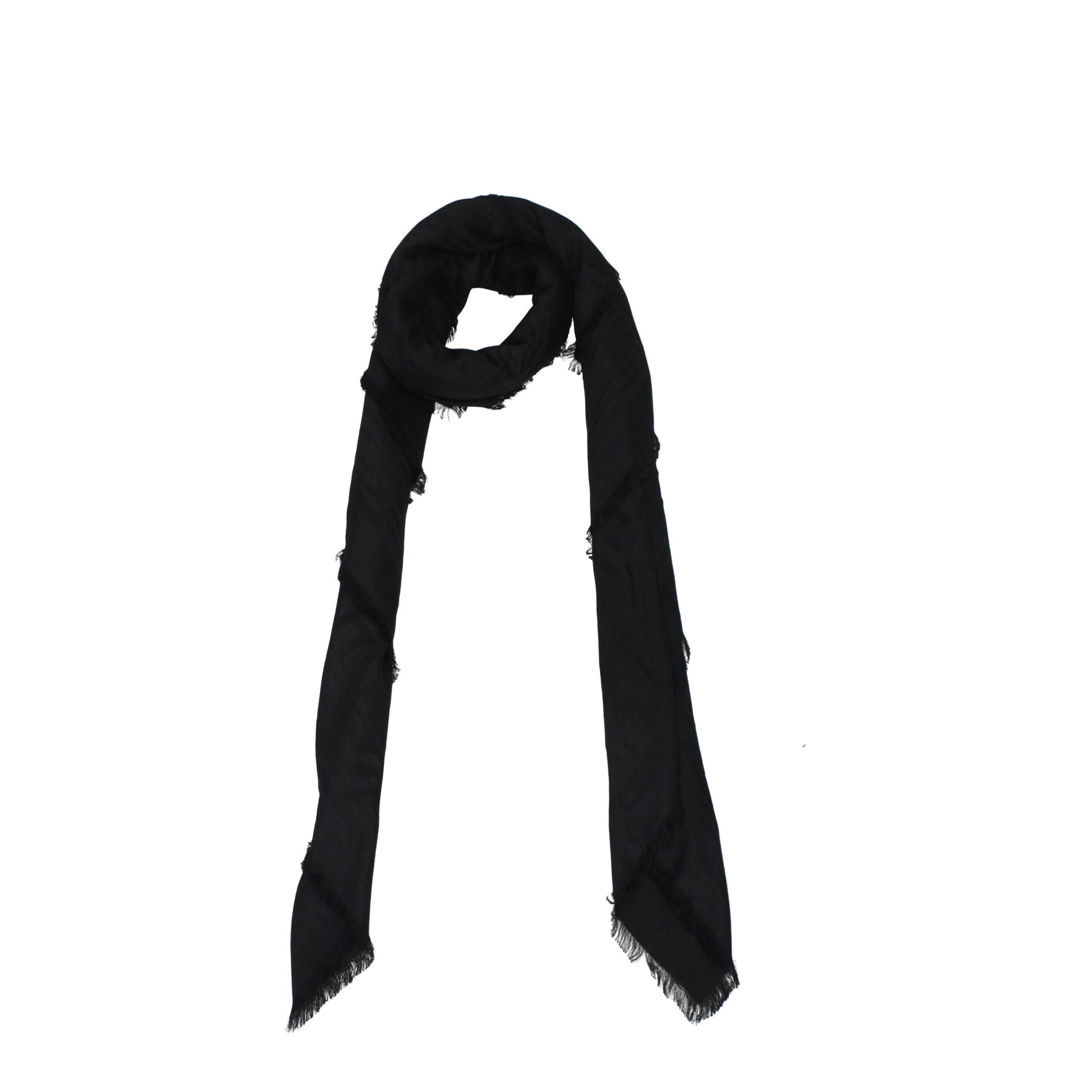 Black Viscose Foulard