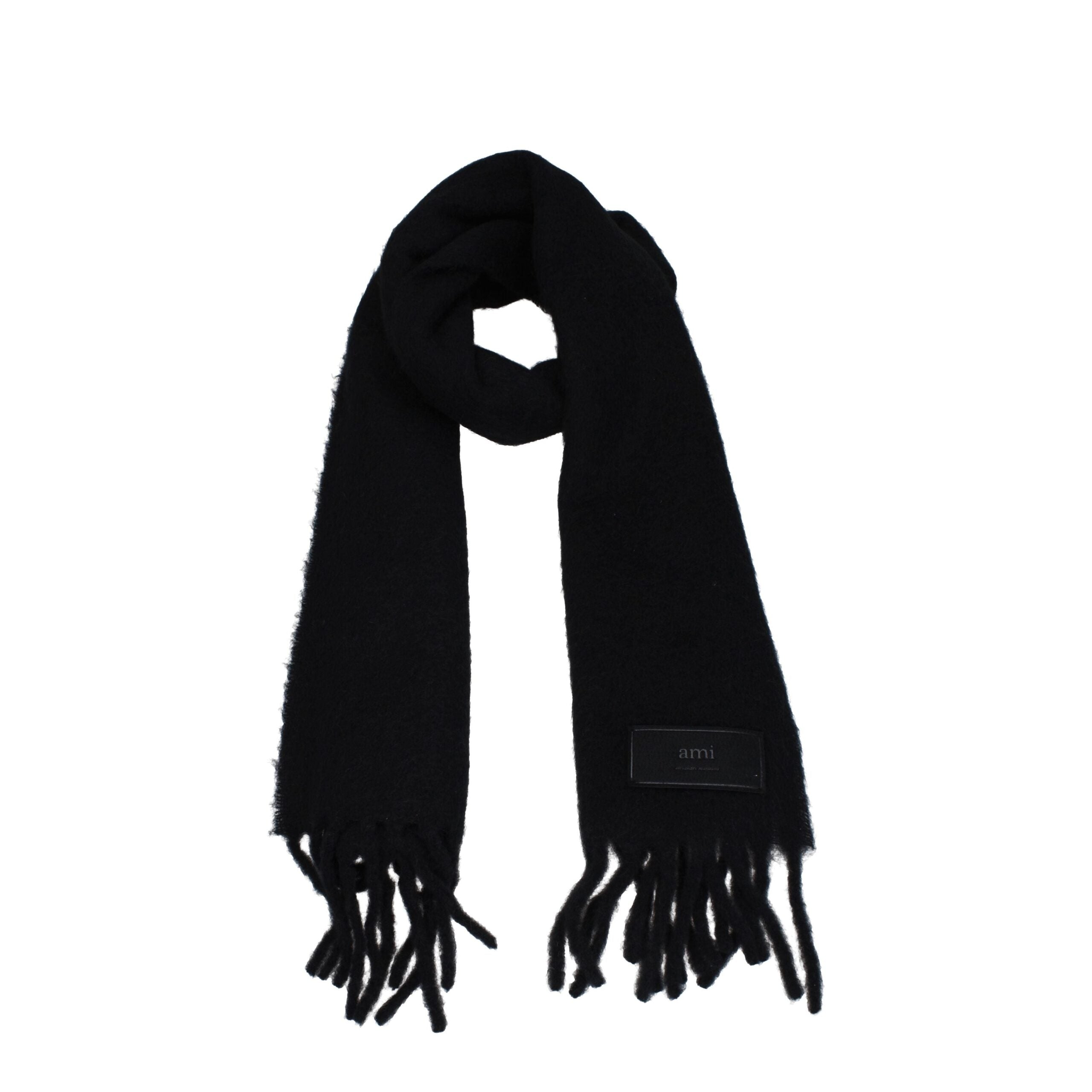 Black Leather Scarf
