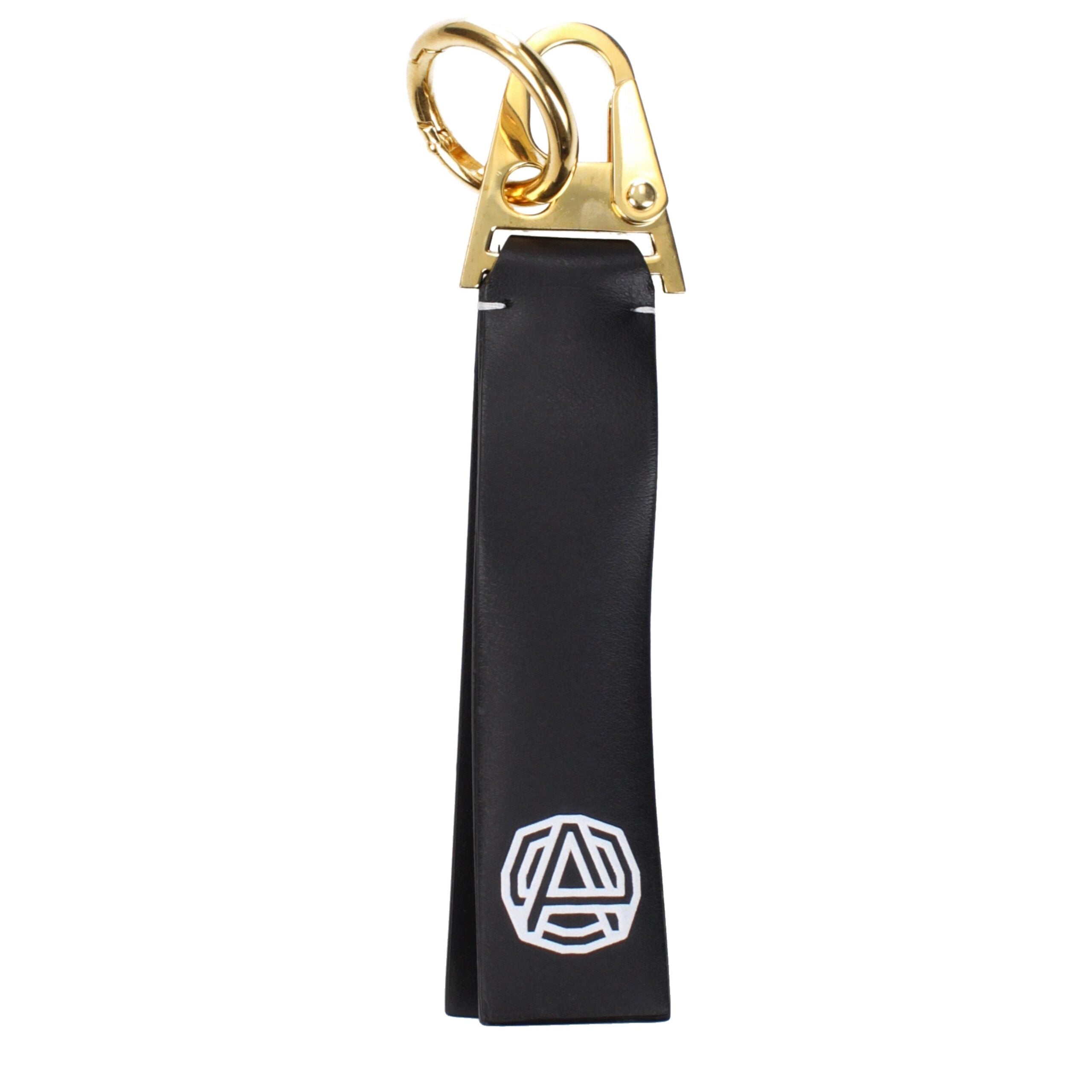 Black Leather Keychain