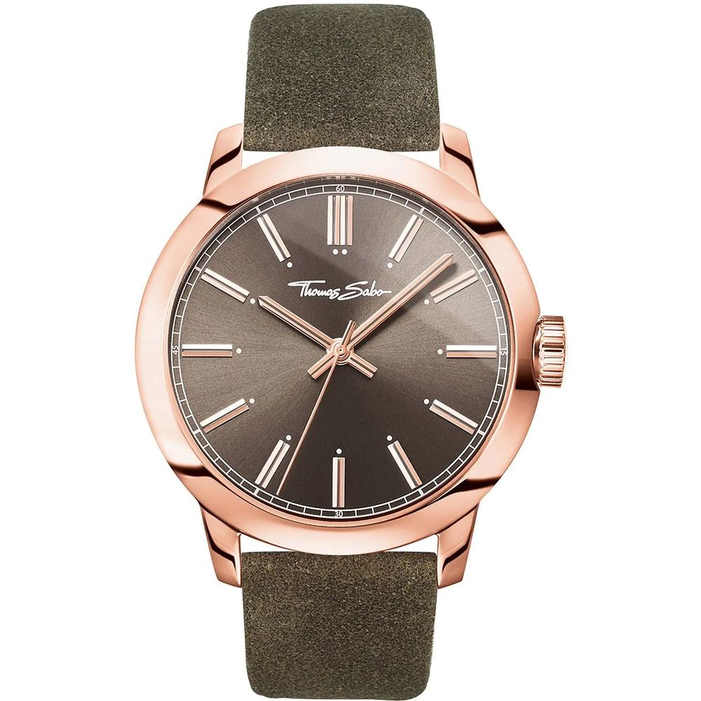 Bicolor Leather Dress Watch