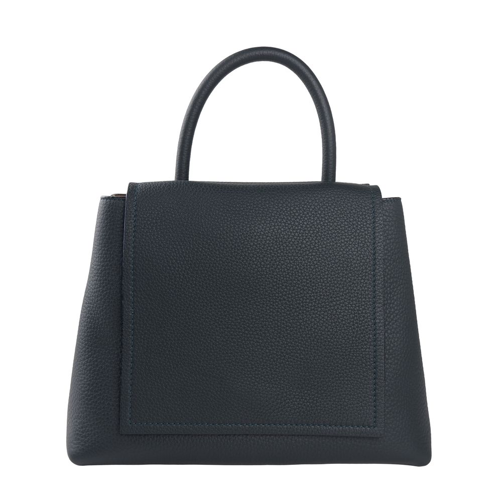 Blue Leather Handbag