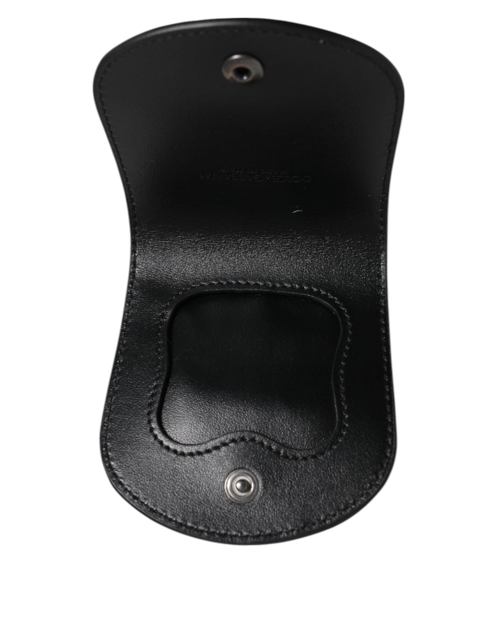 Pouzdro na kondom s mincí z černé exotické kůže, kapsa, peněženka