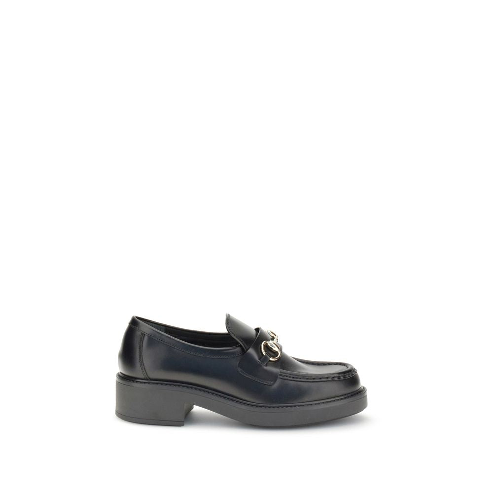 Black Calf Leather Bos Taurus Slip-On Loafers