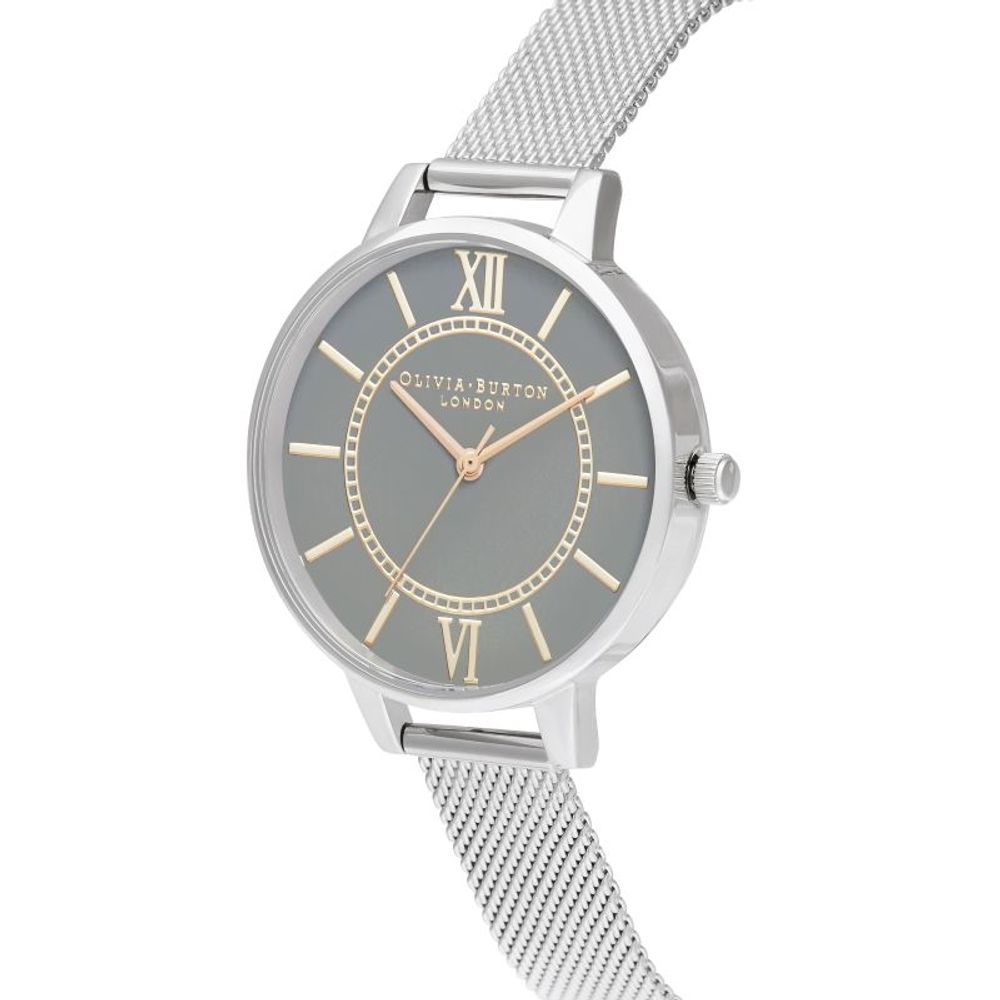 Silver Stainless Steel Dress Watch