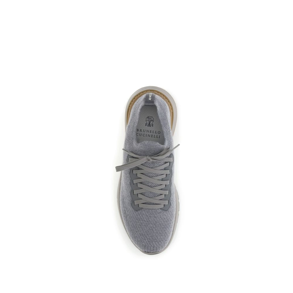 Gray Rubber Athletic Sneakers