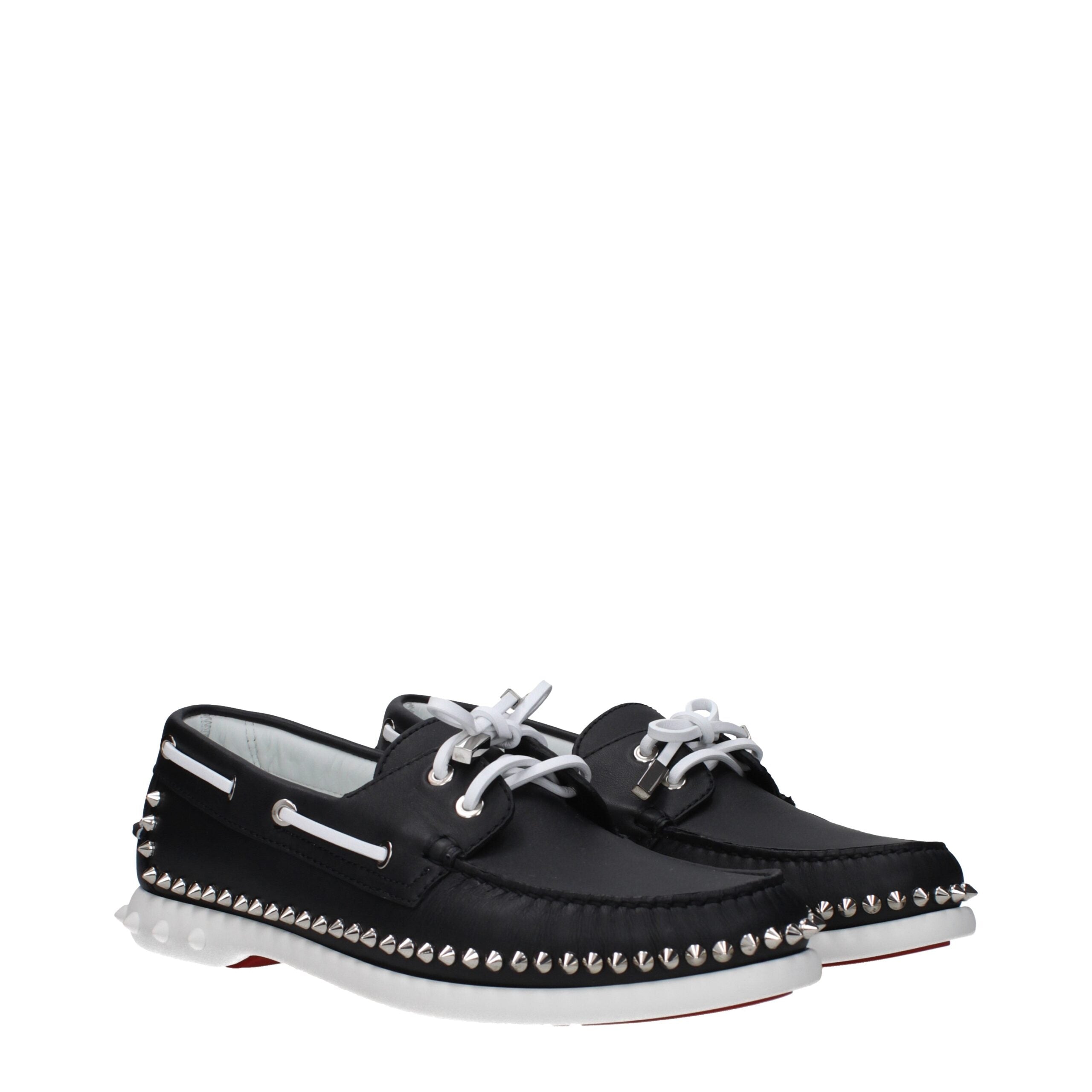 Black Leather Slip-On Loafers