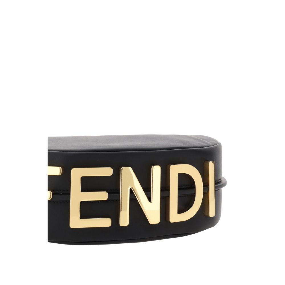 Black Calf Leather Bos Taurus Shoulder Bag