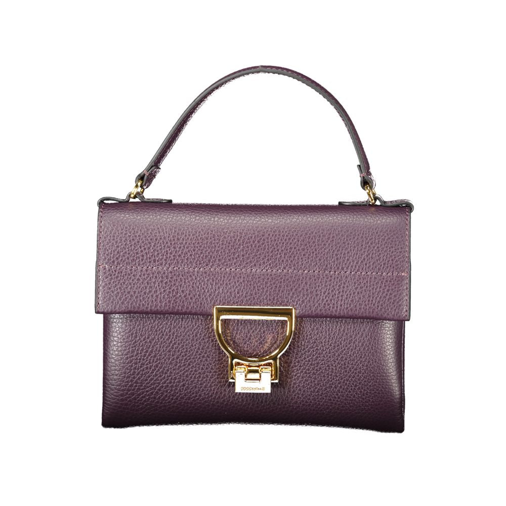Purple Leather Women Handbag