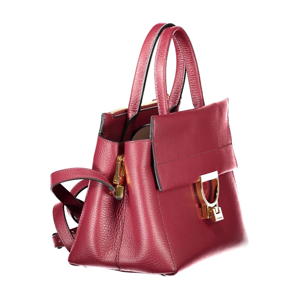 Purple Leather Women Handbag