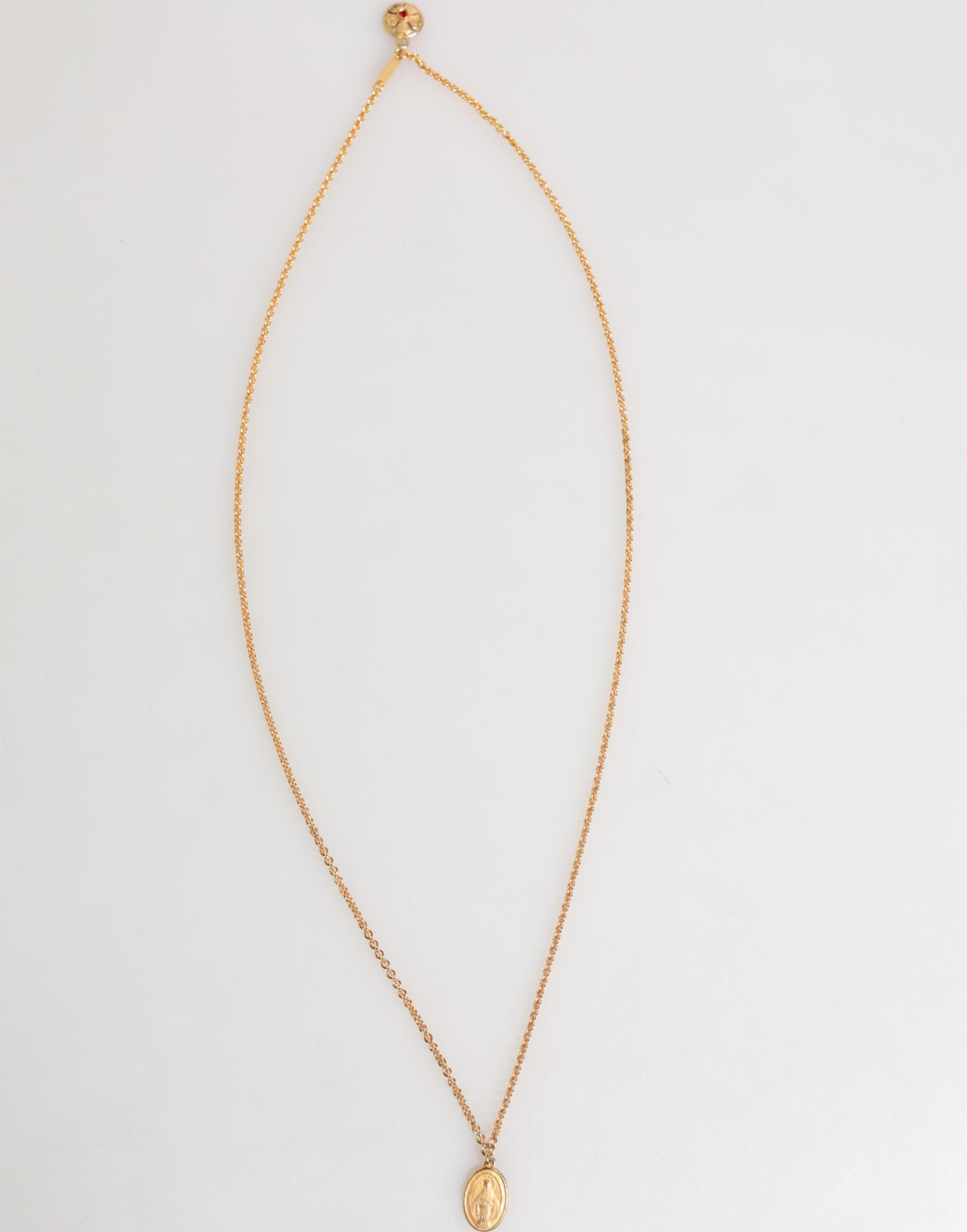 Gold Medallion Metal Chain Charm Men Pendant Necklace