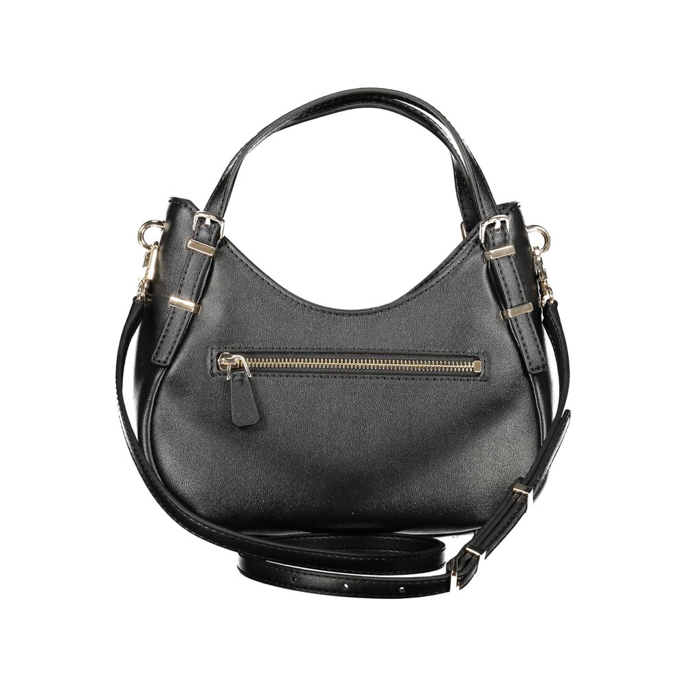 Black Polyethylene Women Handbag
