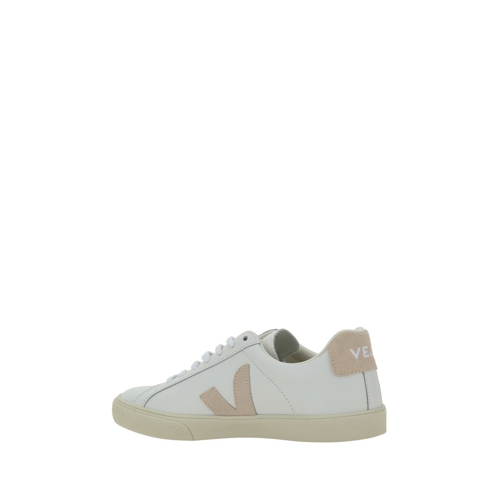 White Calf Leather Bos Taurus Sneakers