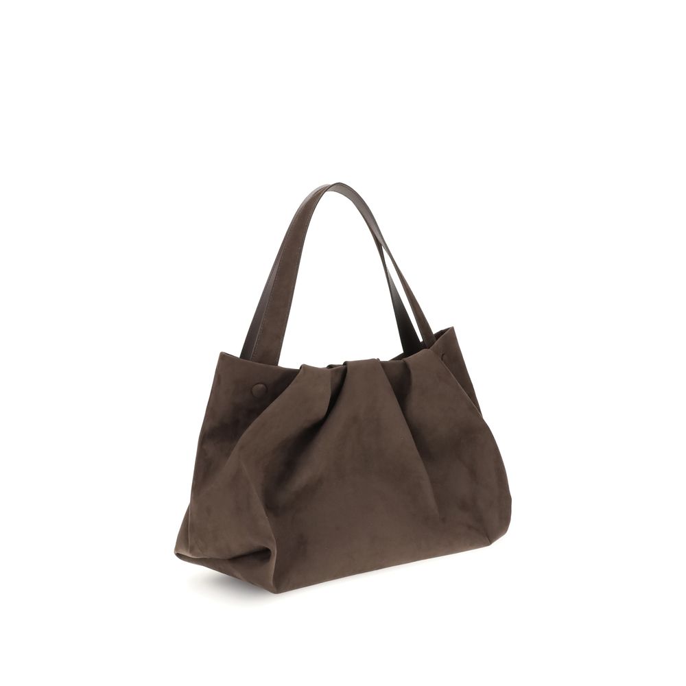 Brown Other Fibres Shoulder Bag