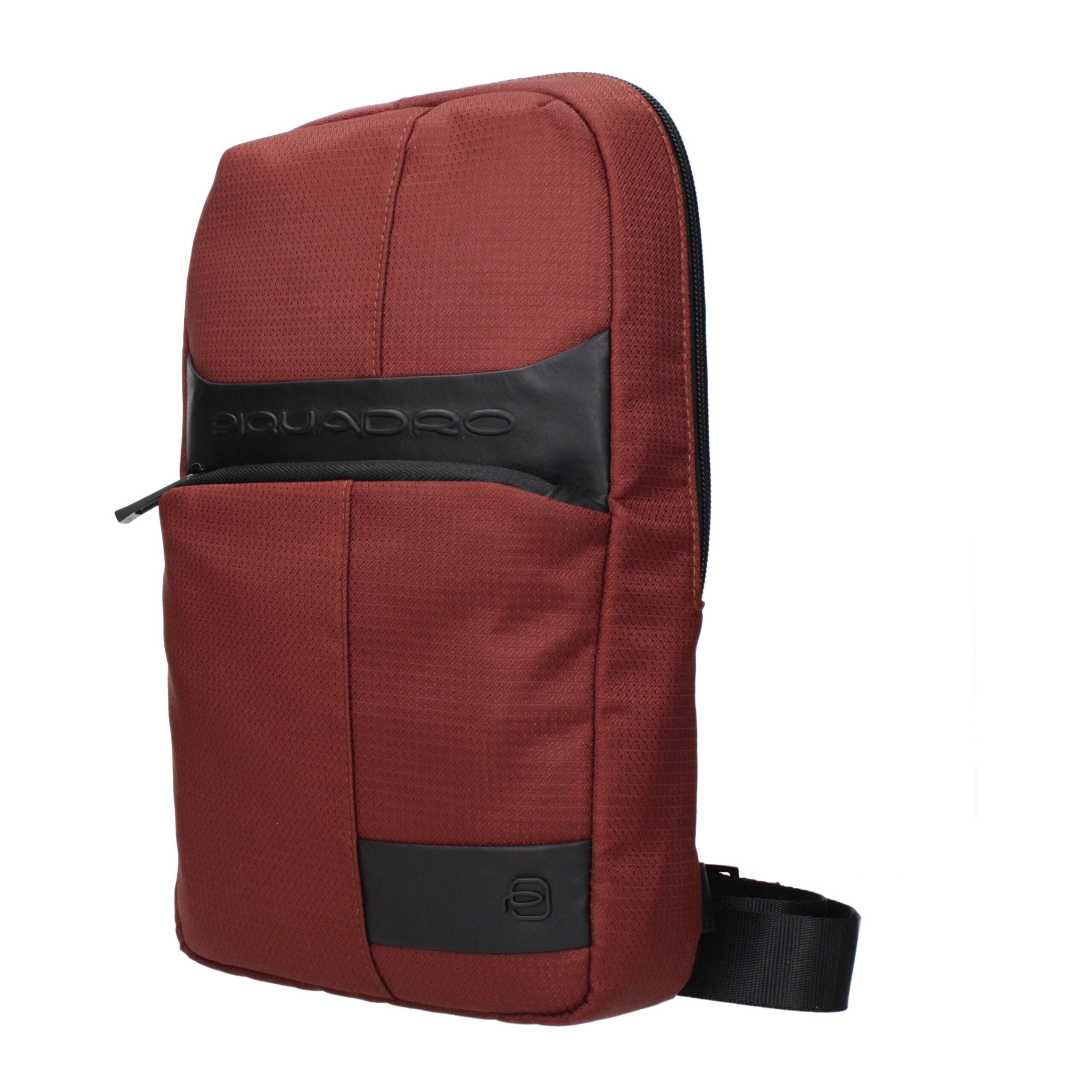 Red Fabric Crossbody Bag