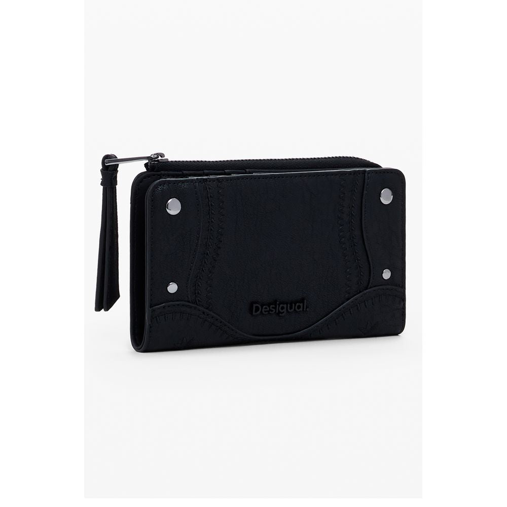 Nero Poliuretano Women Wallet