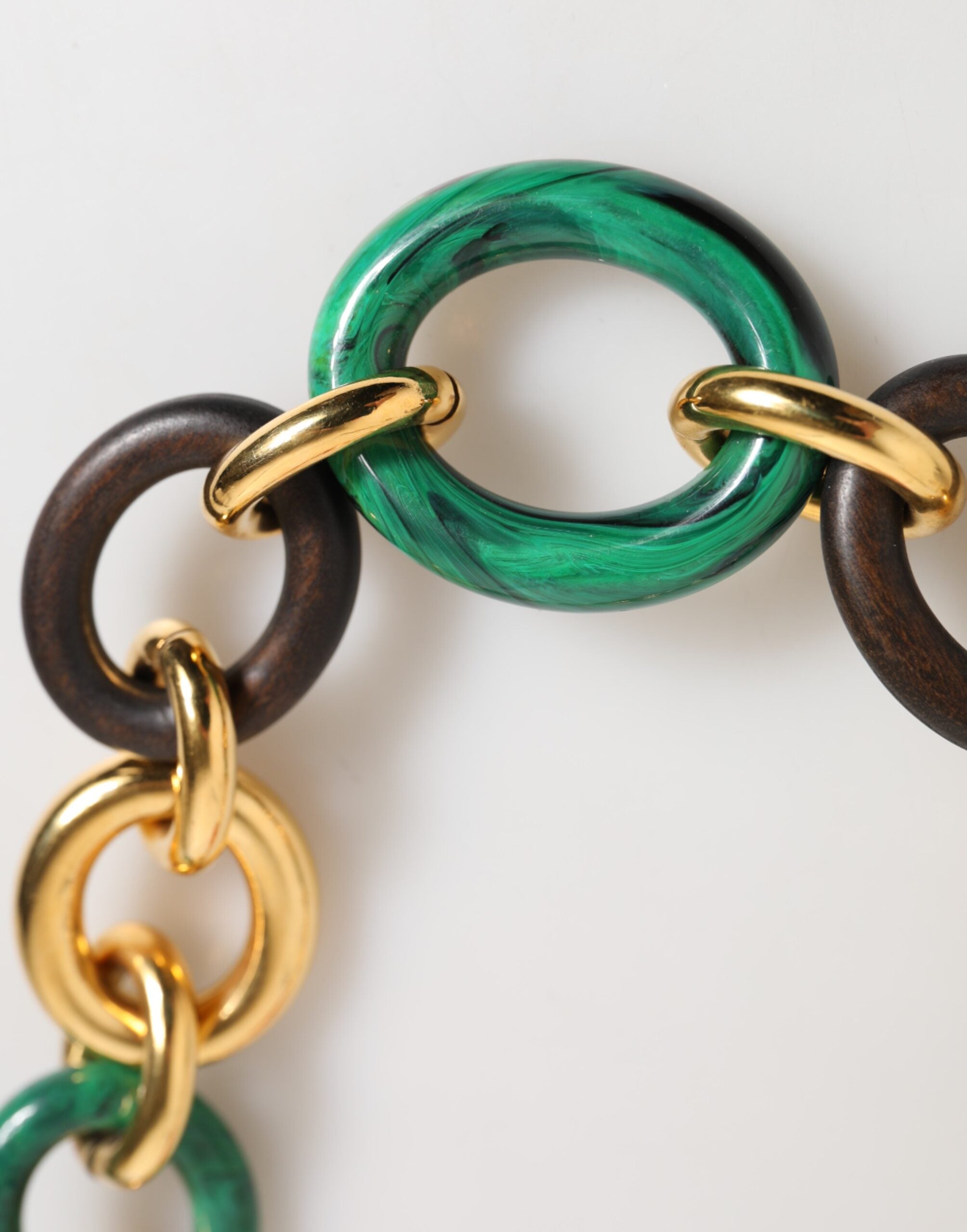 Vícebarevný zlatý mosazný květinový náhrdelník Chai s tygří lilií