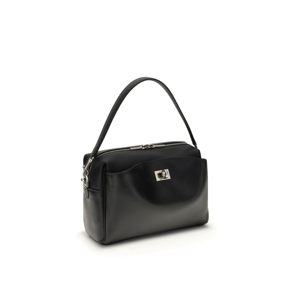 Black Calf Leather Bos Taurus Shoulder Bag
