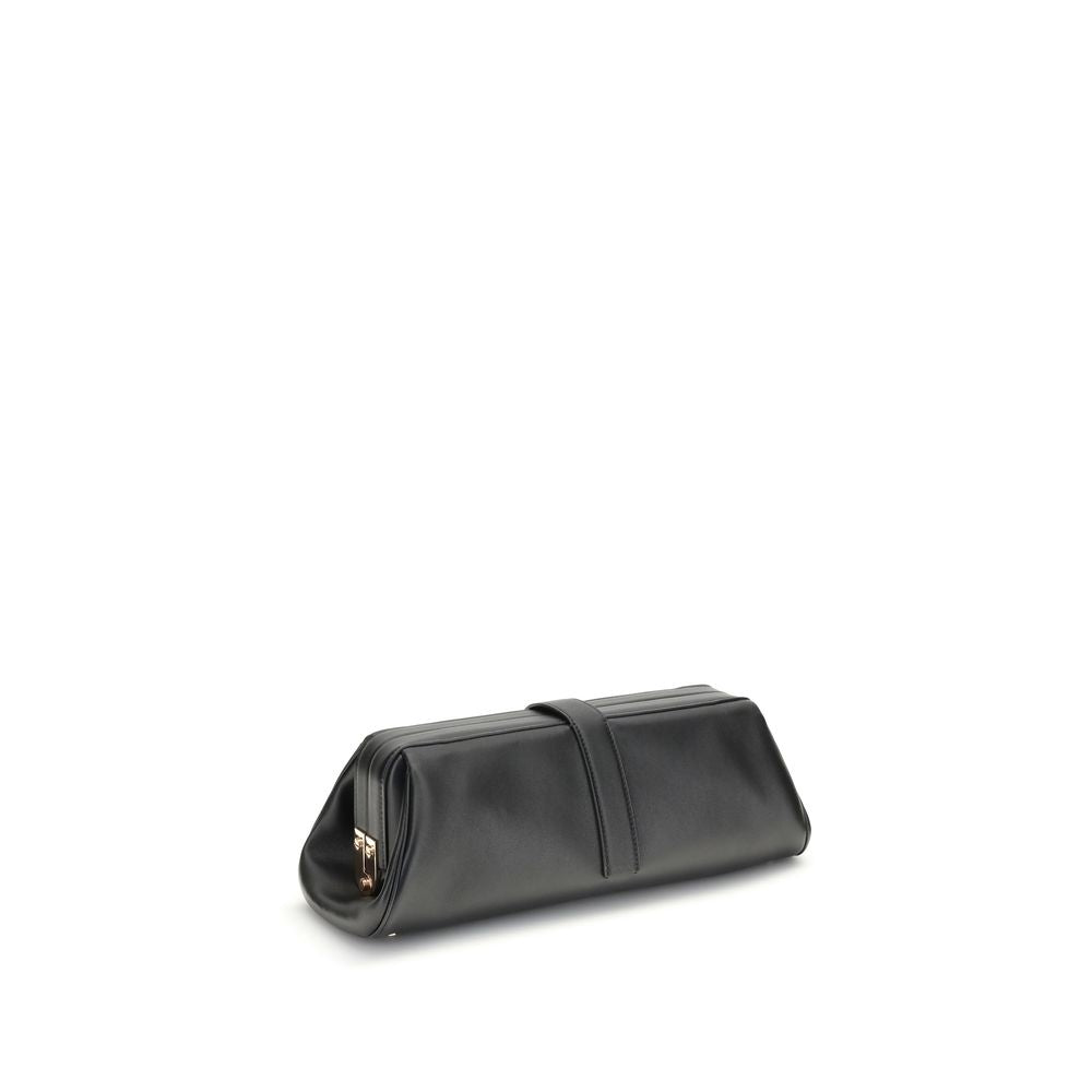 Black Calf Leather Bos Taurus Clutch Bag