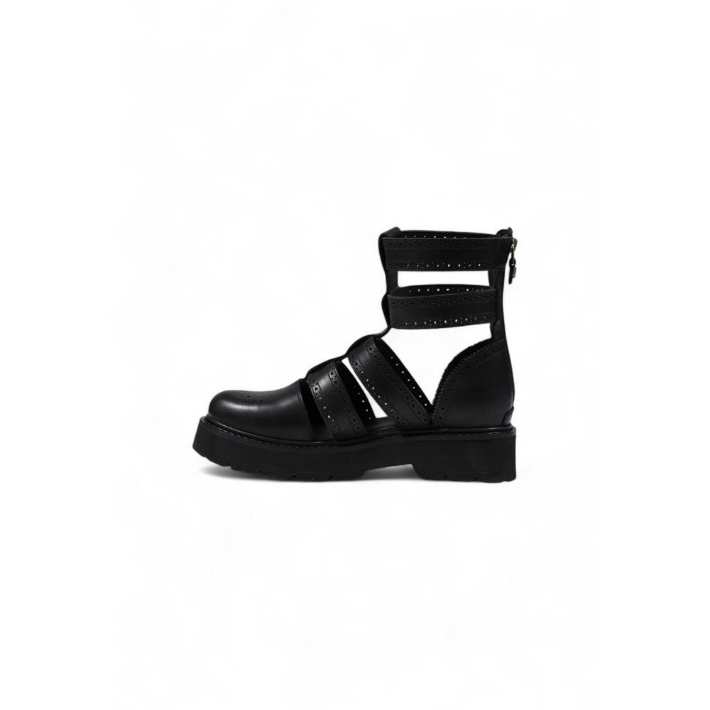 Black Leather Sandals