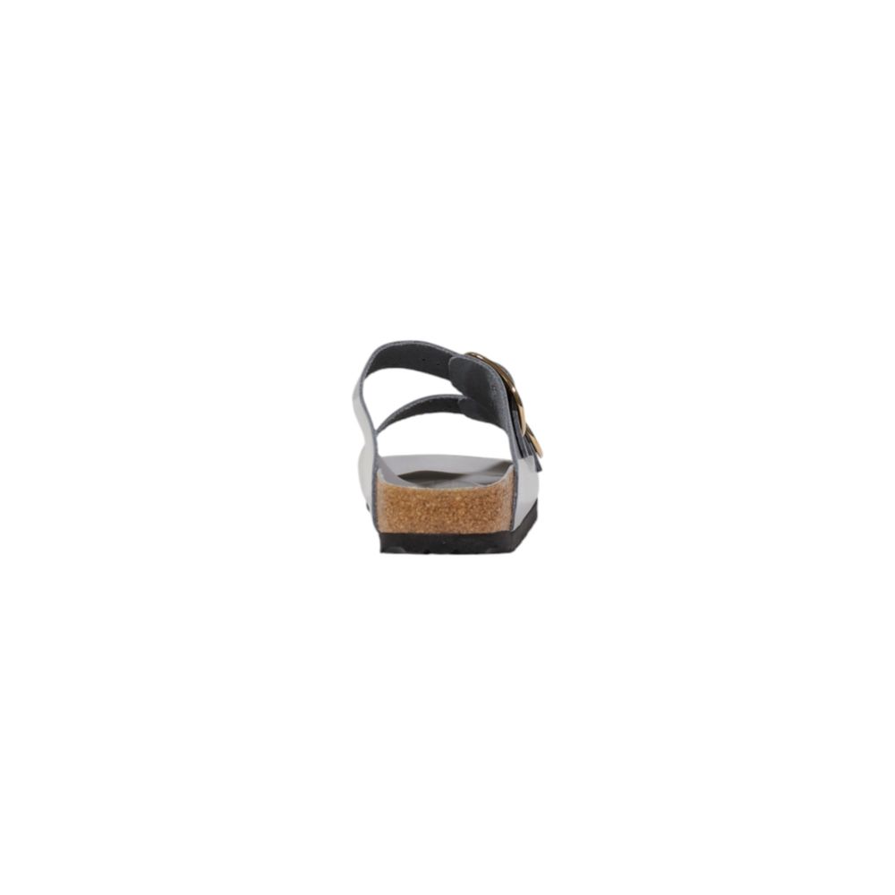 Gray Leather Slipper