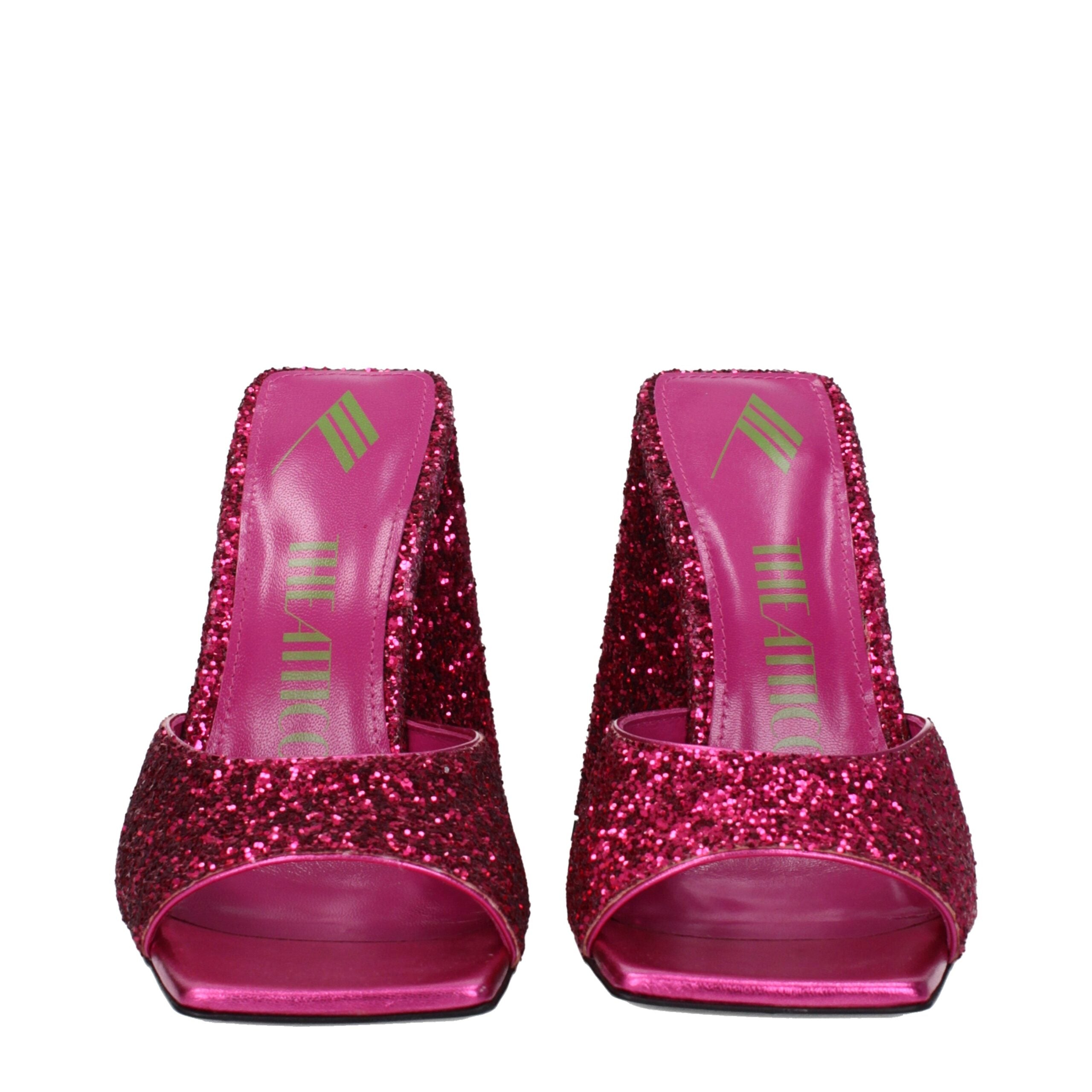 Pink Plastic Platform Sandals
