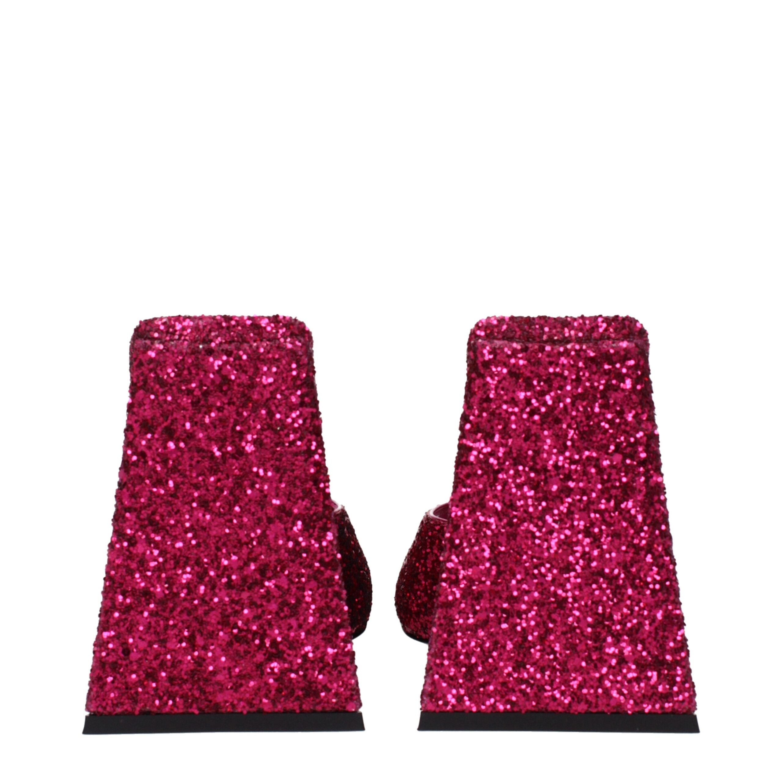 Pink Plastic Platform Sandals