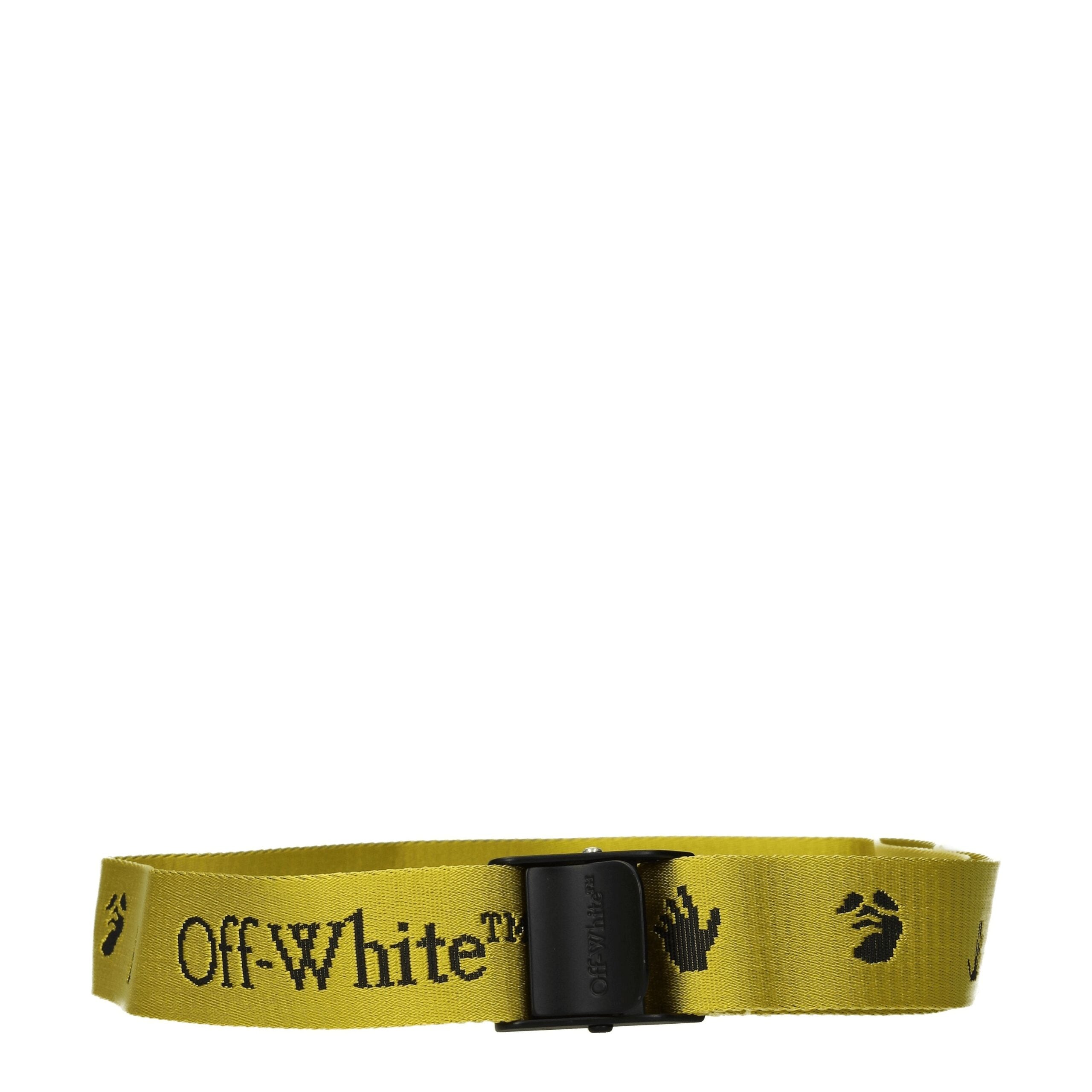 Yellow Fabric Regular Belt