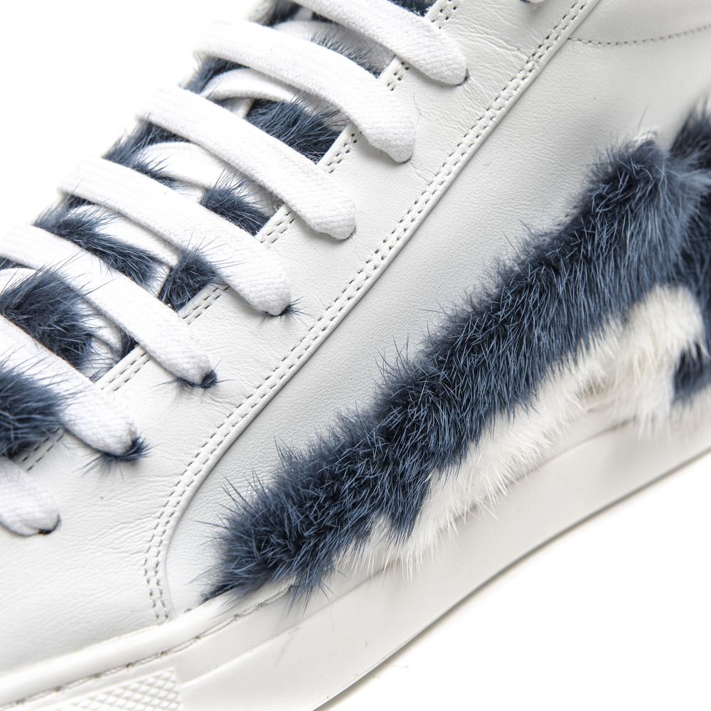 White Leather Women Sneaker