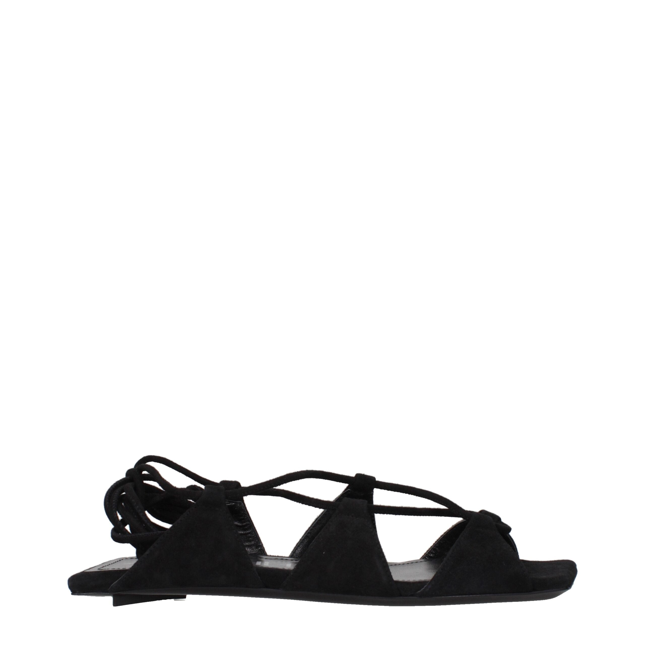 Black Leather Sandals