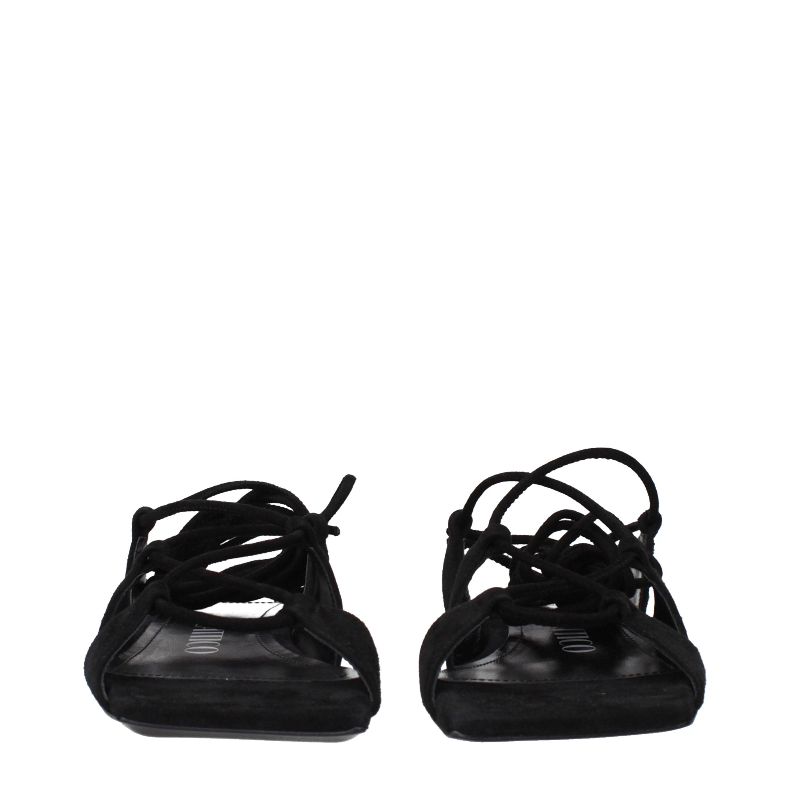 Black Leather Sandals
