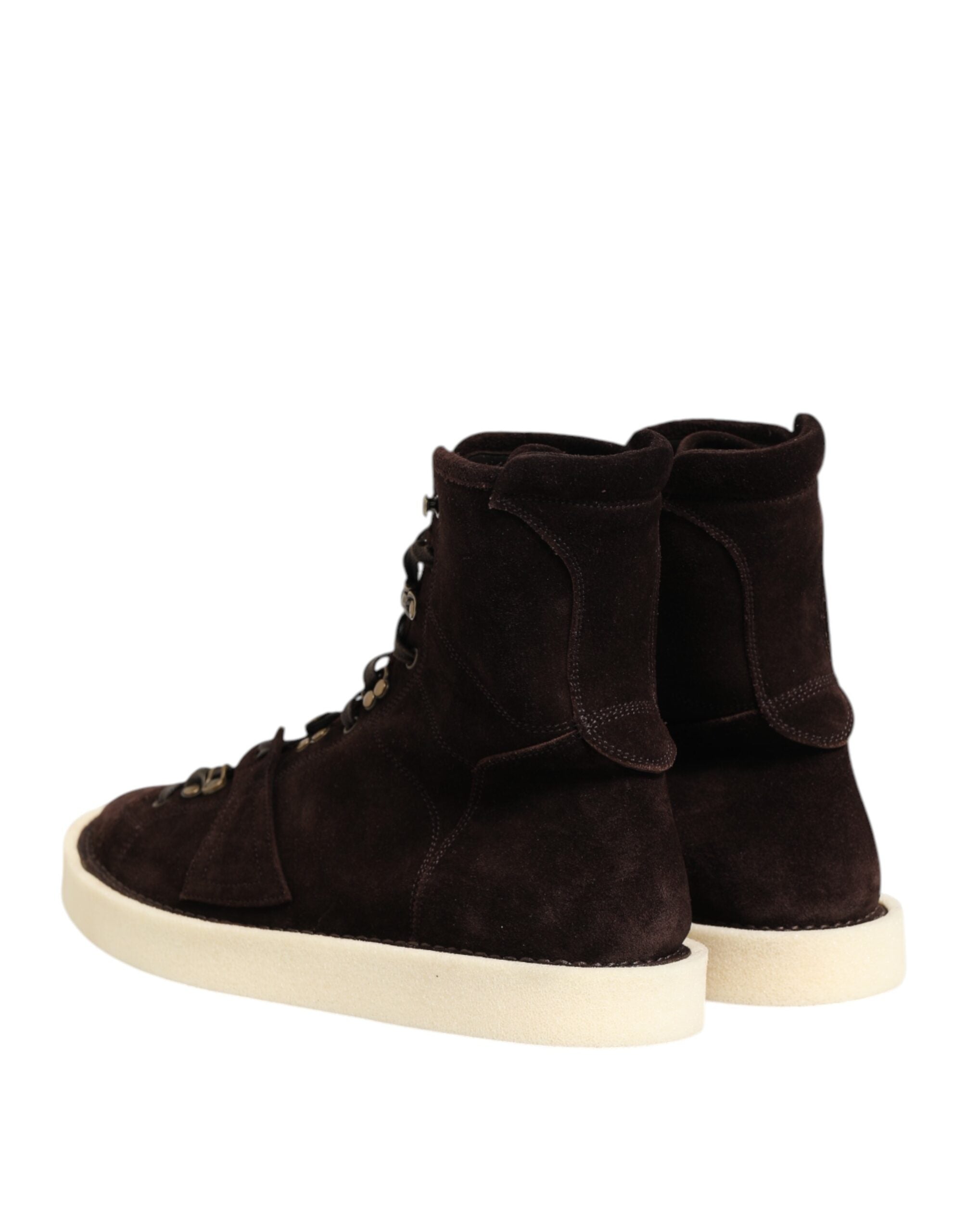 Brown Suede Lace Up Ankle Short Boots Shoes