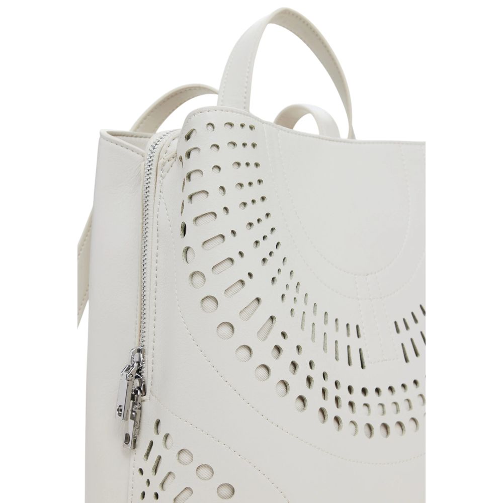 White Polyethylene Backpack