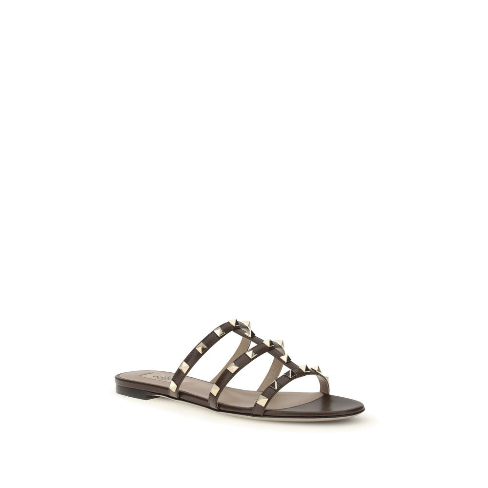 Brown Calf Leather Bos Taurus Sandals
