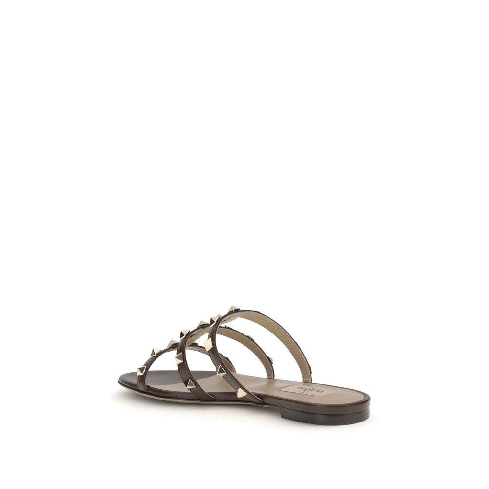 Brown Calf Leather Bos Taurus Sandals