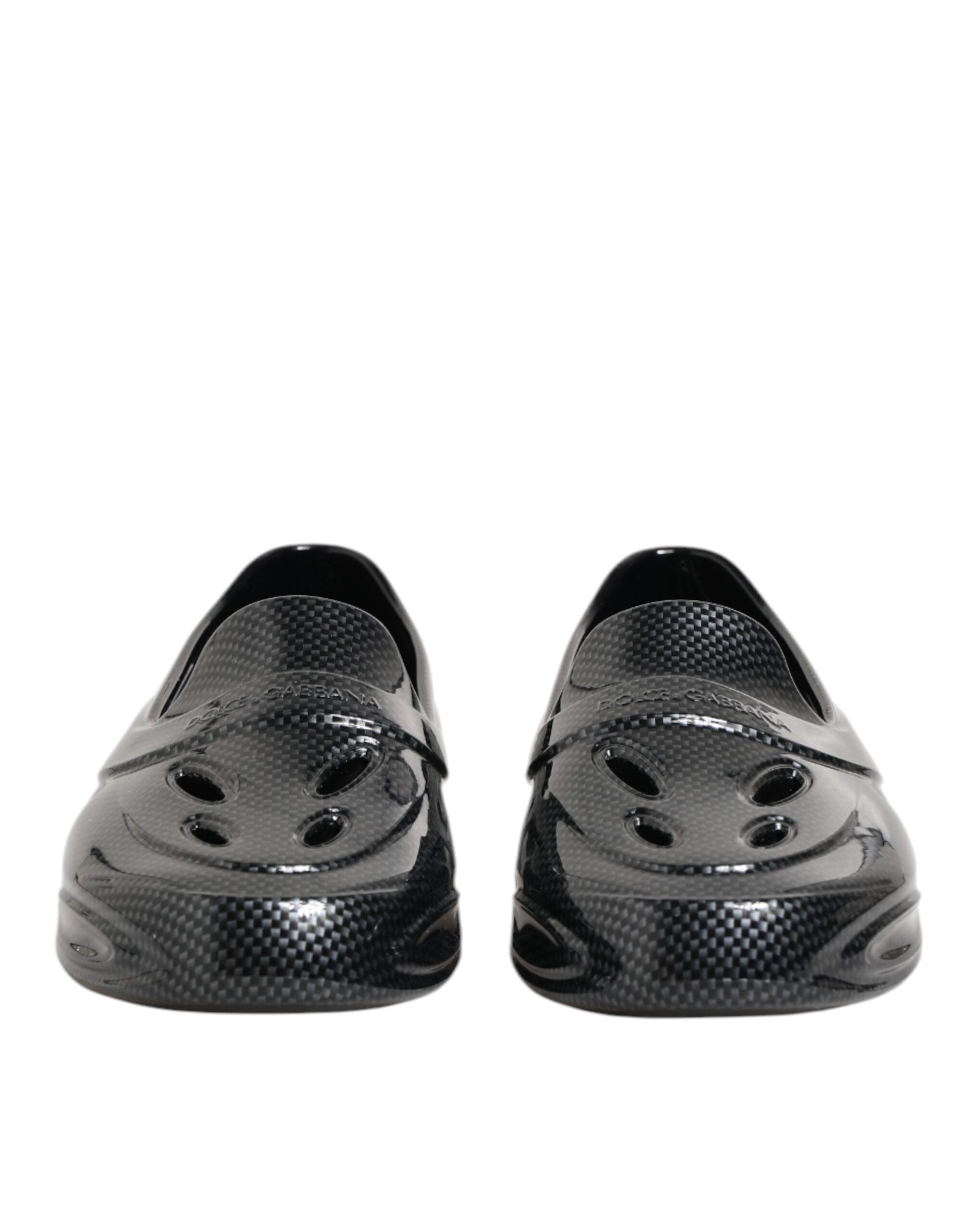Black Rubber Slides Low Top Sneakers Shoes