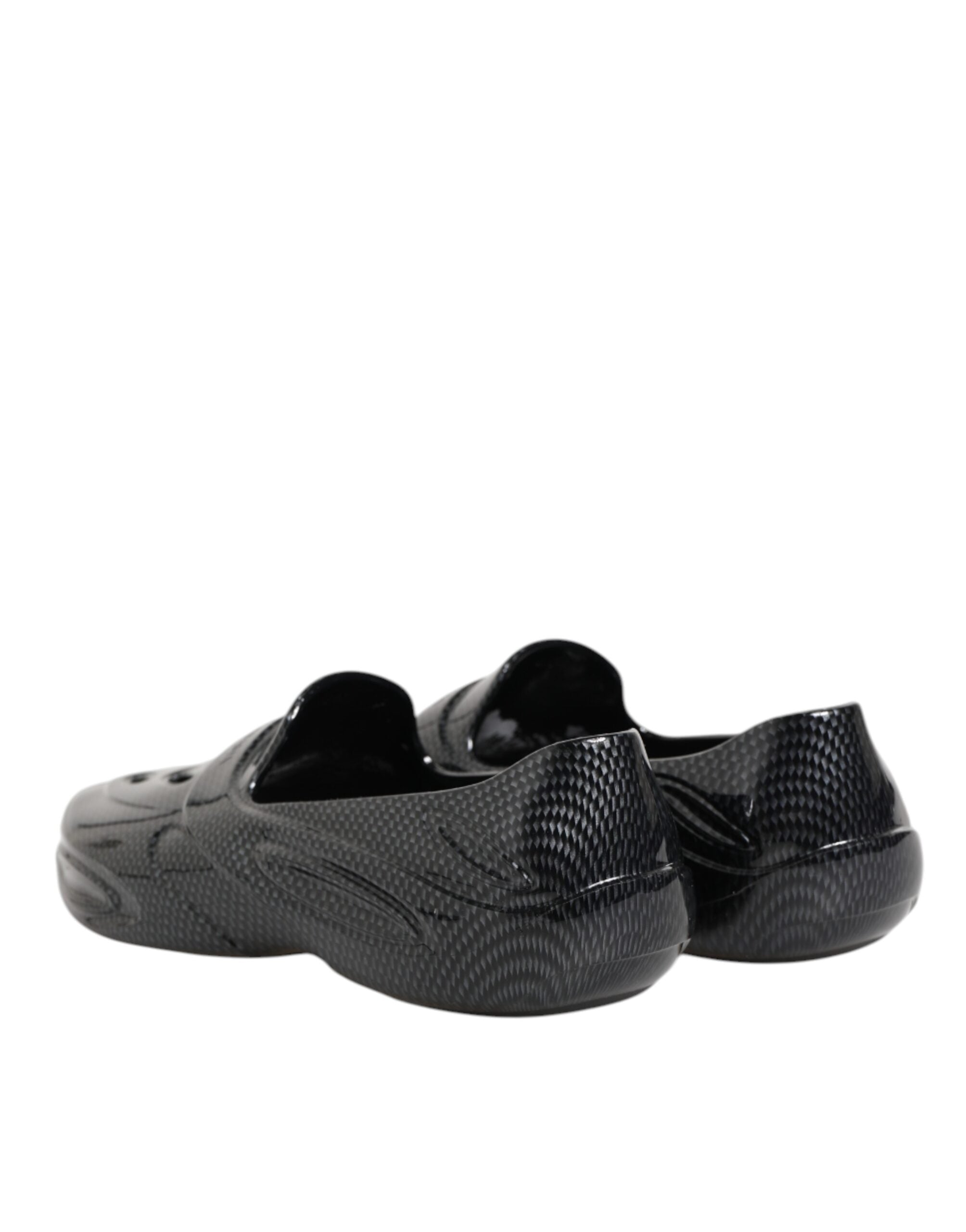 Black Rubber Slides Low Top Sneakers Shoes