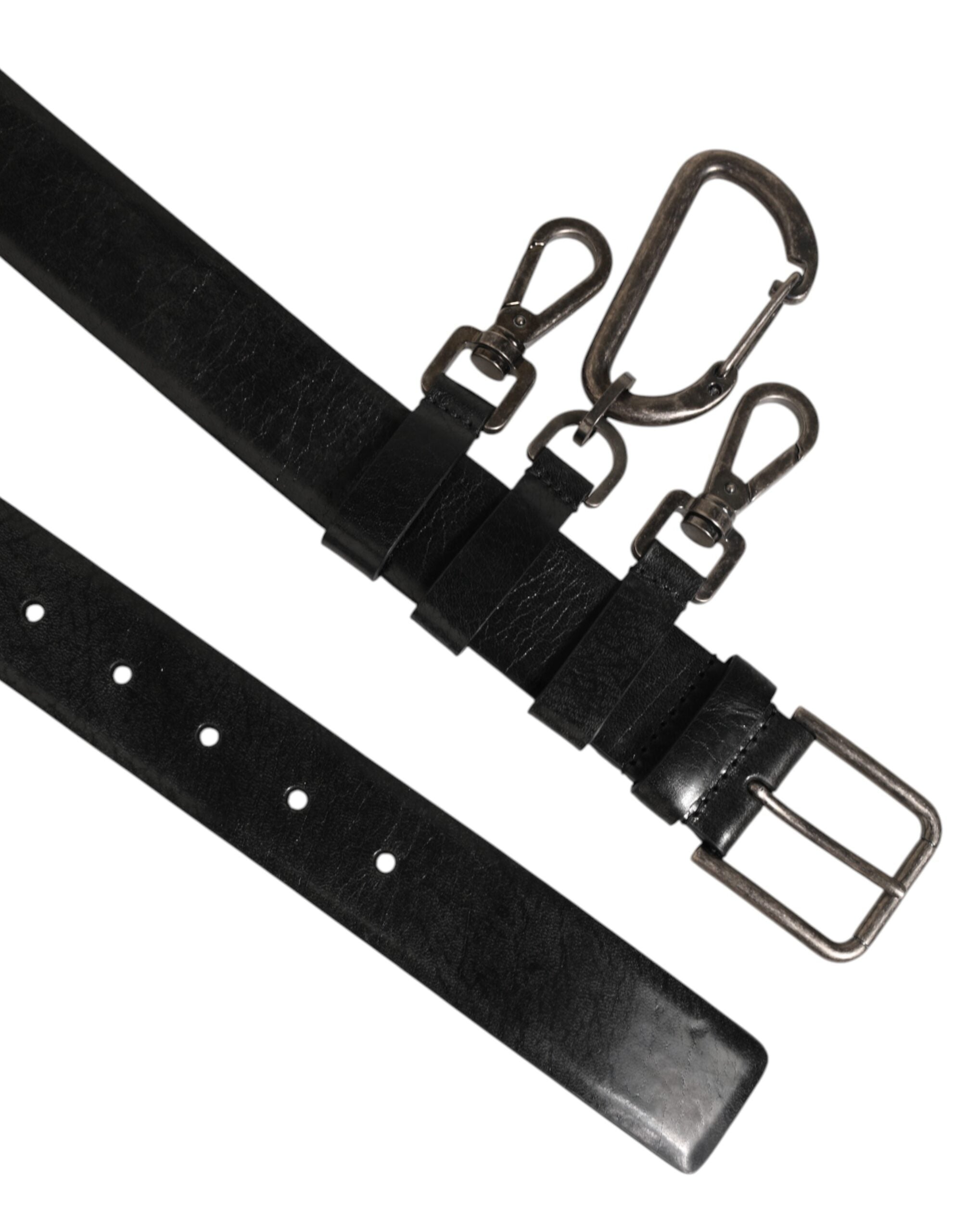 Black Key Ring Clip Attachments Buckle Belt