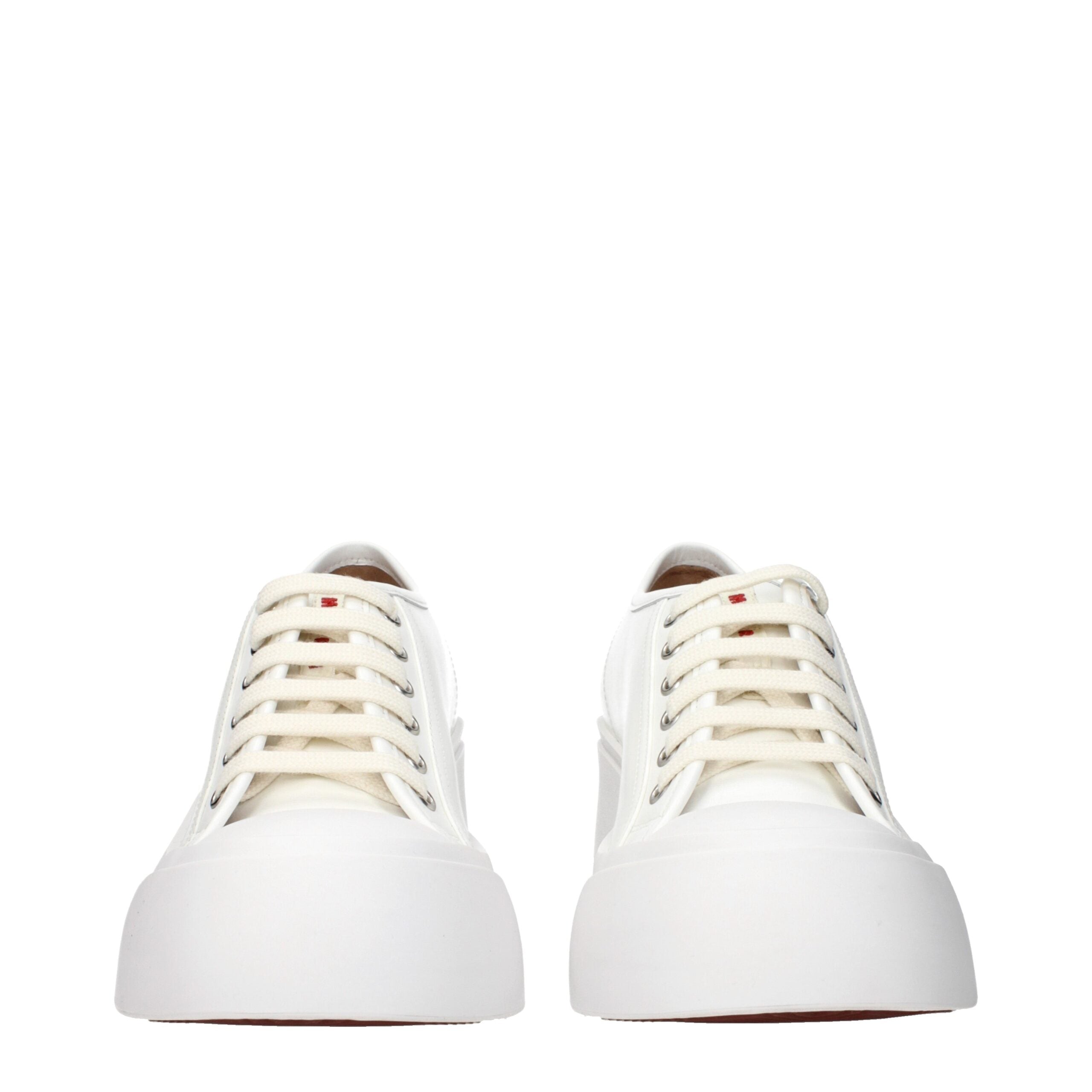 Blue Leather Platform Sneakers