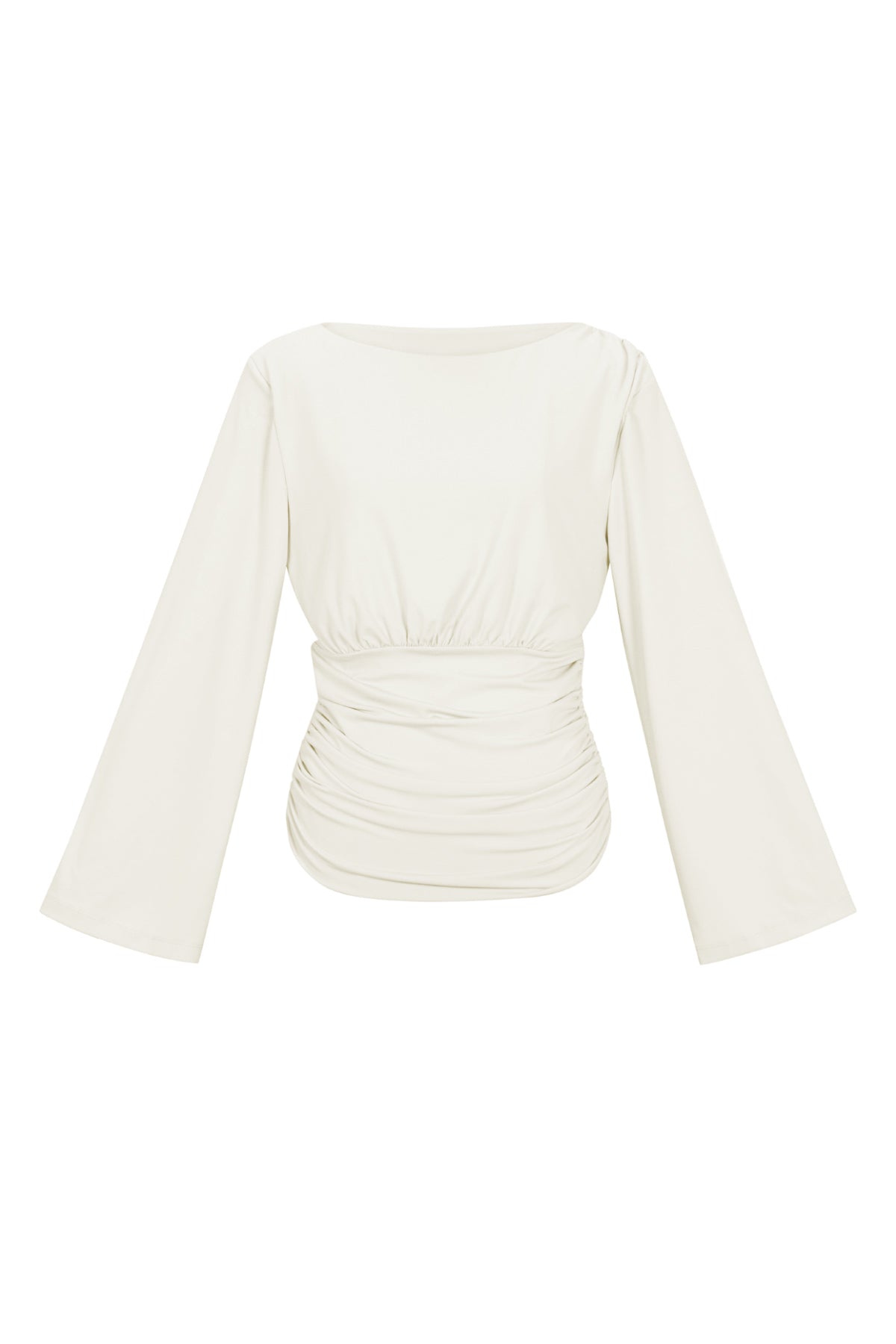 Polyester Fiber (Polyester) Long sleeve tops Solid Color Elegant All Fit Clothes