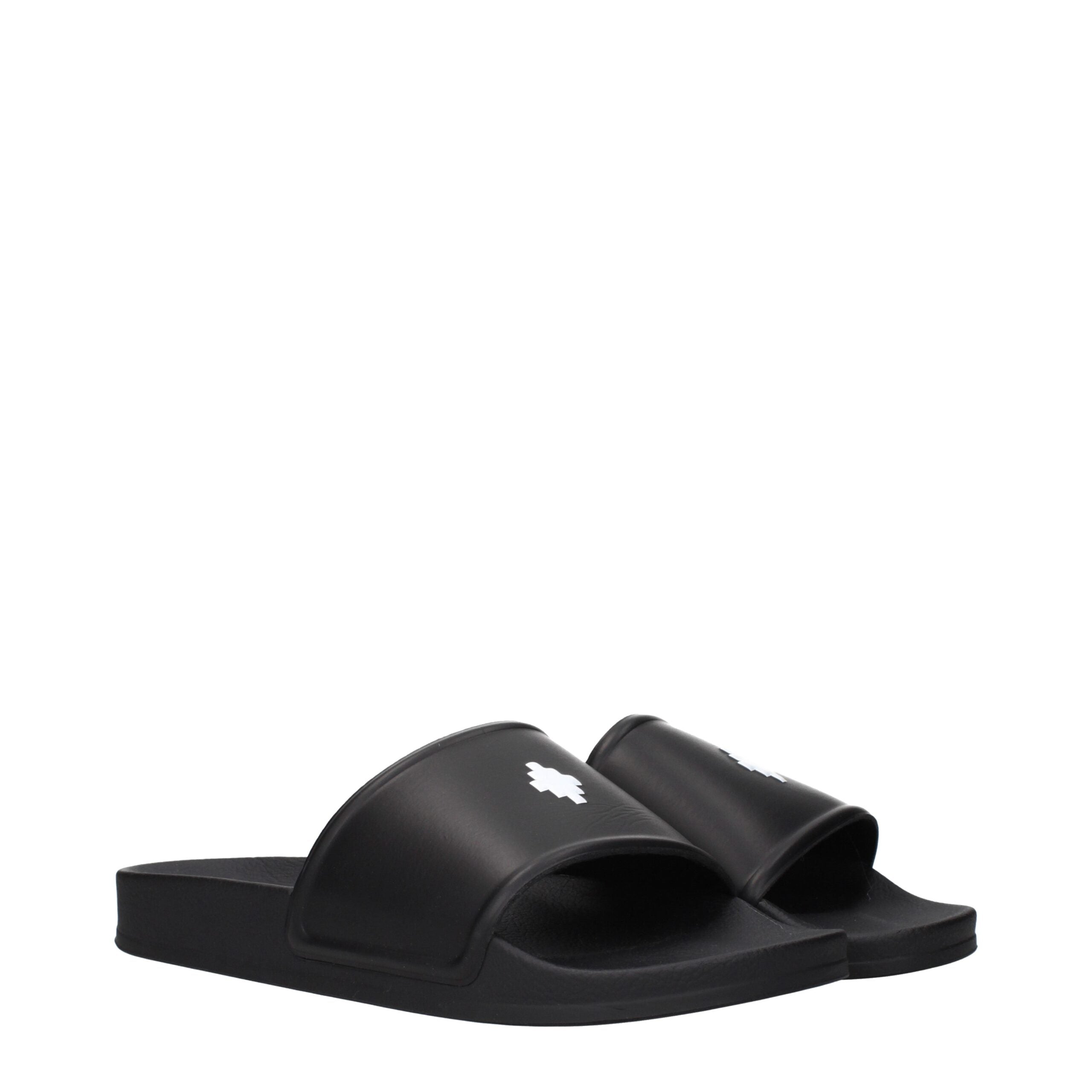 Black Cotton Slippers