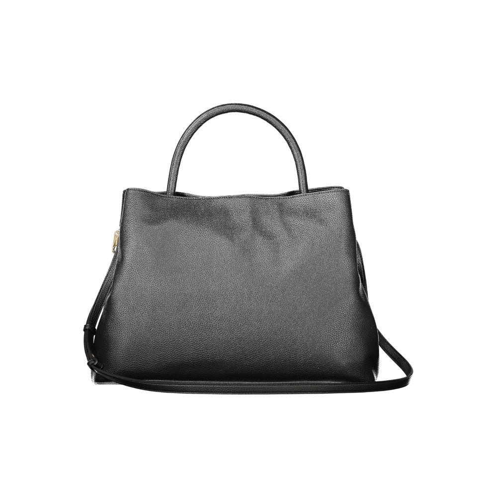 Black Polyurethane Women's Tote Bag