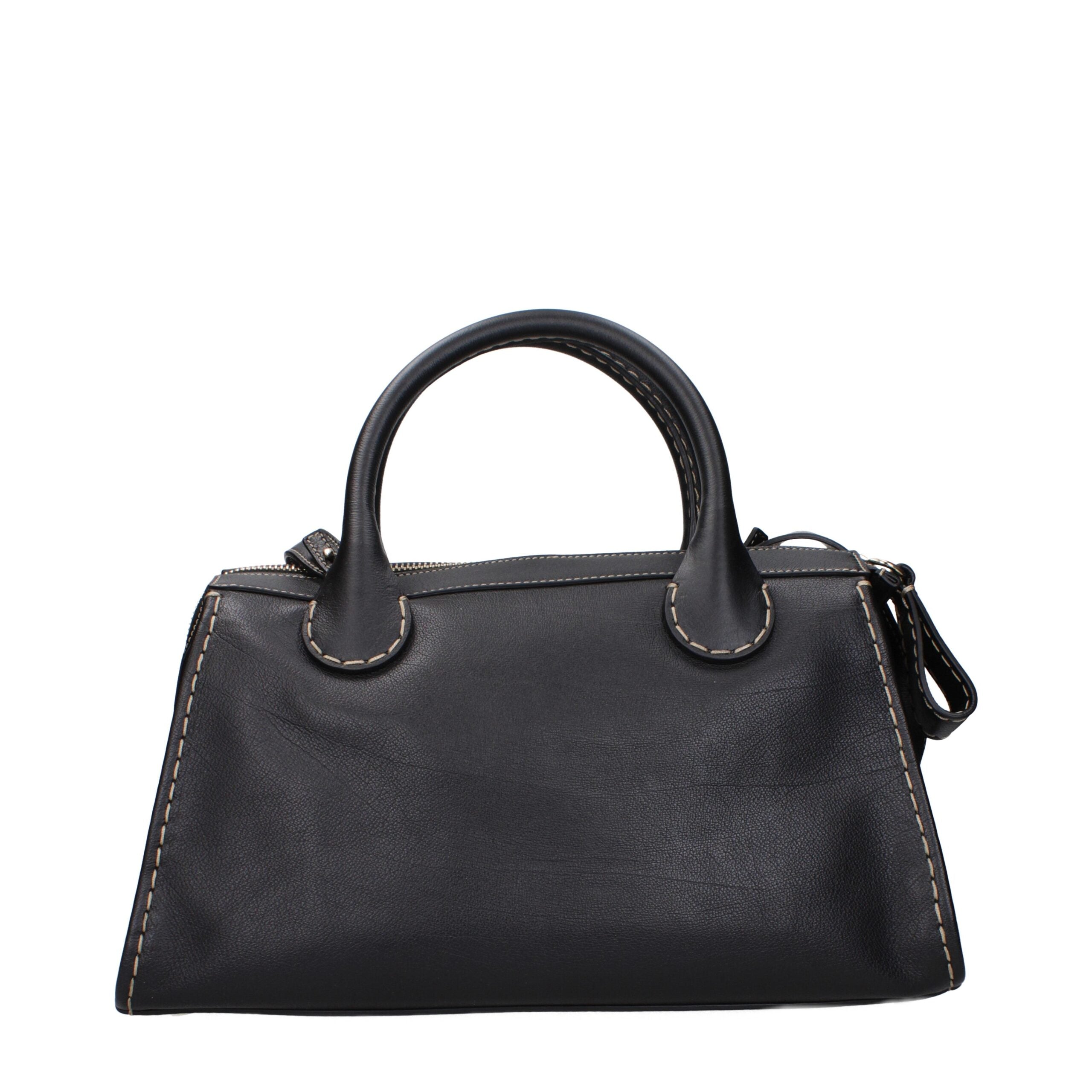 Black Leather Handbag
