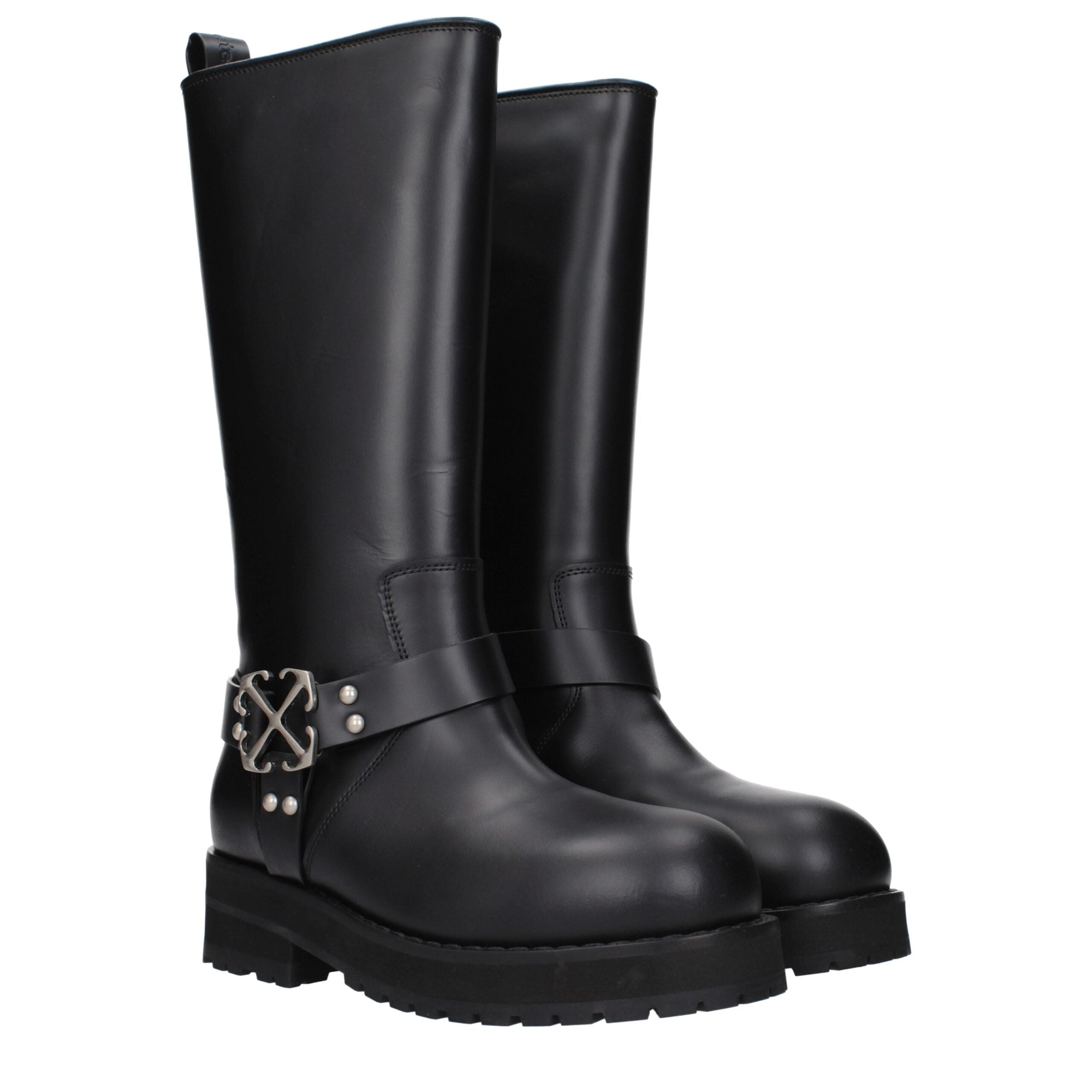 Black Leather Boots