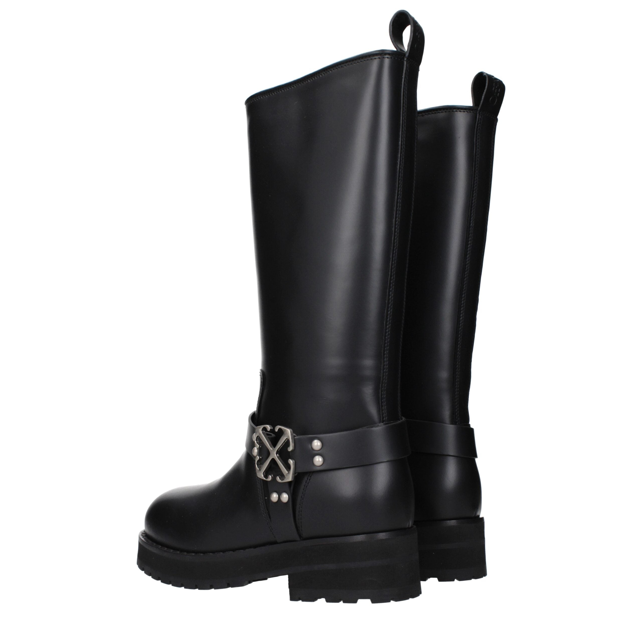 Black Leather Boots