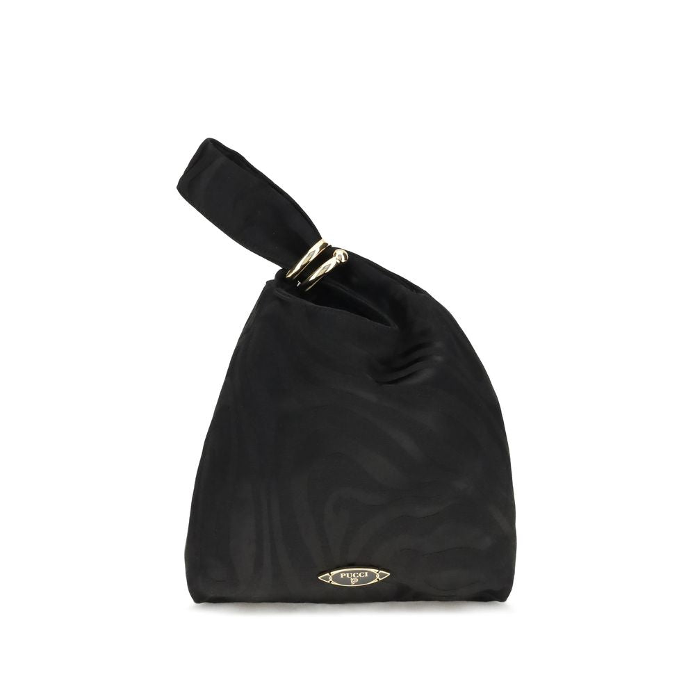 Black Silk Clutch Bag