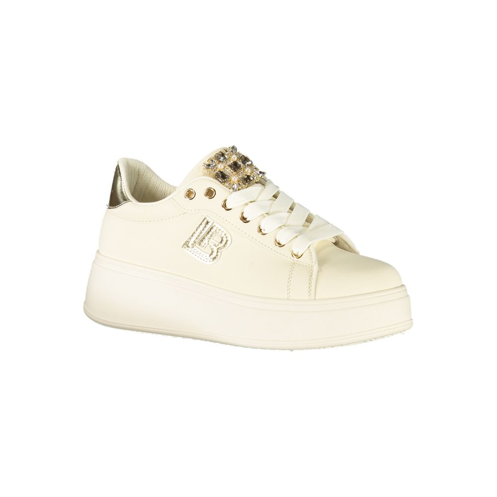 Beige Polyester Women Sneaker